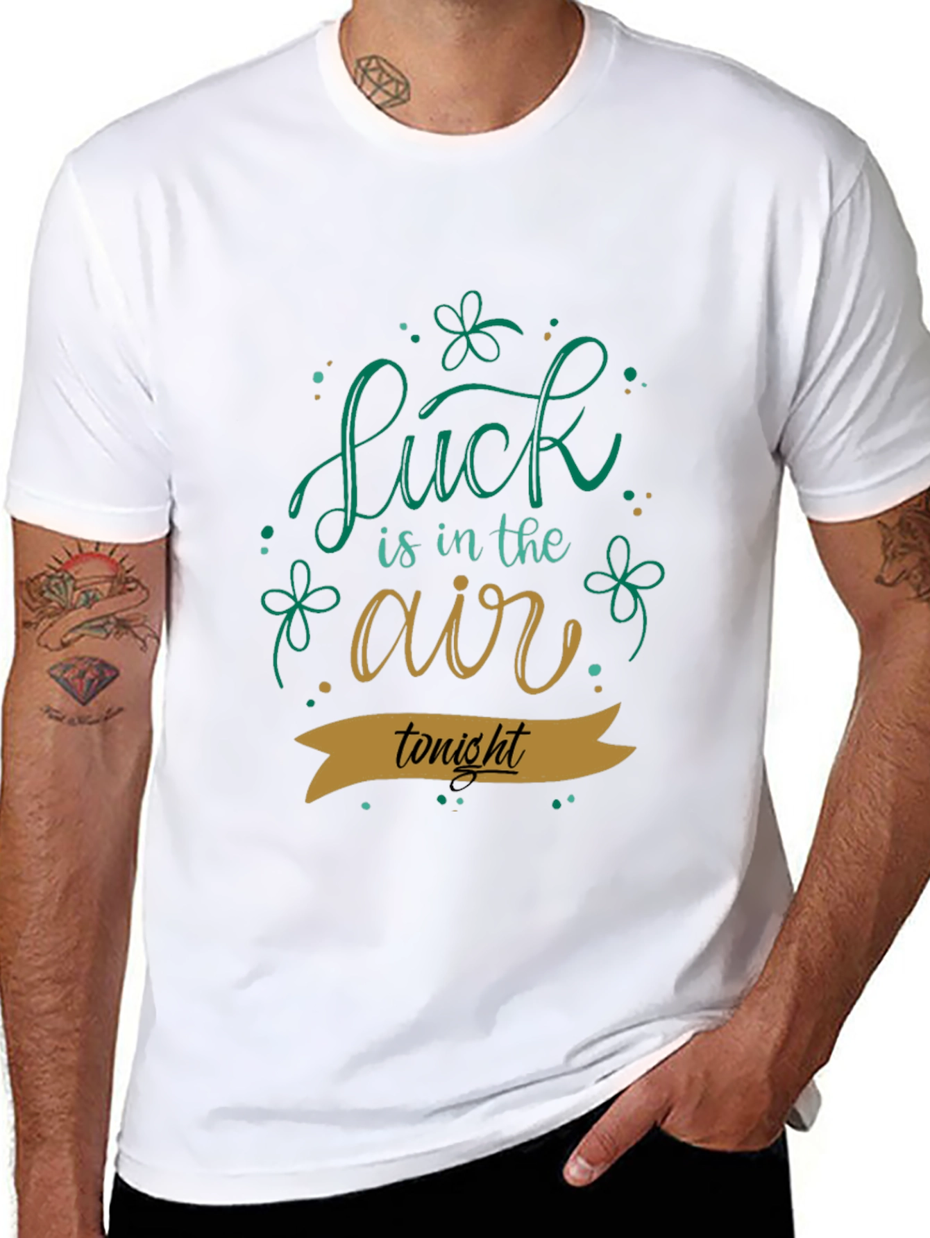 Lucky St. Patricks Day Black T-Shirt