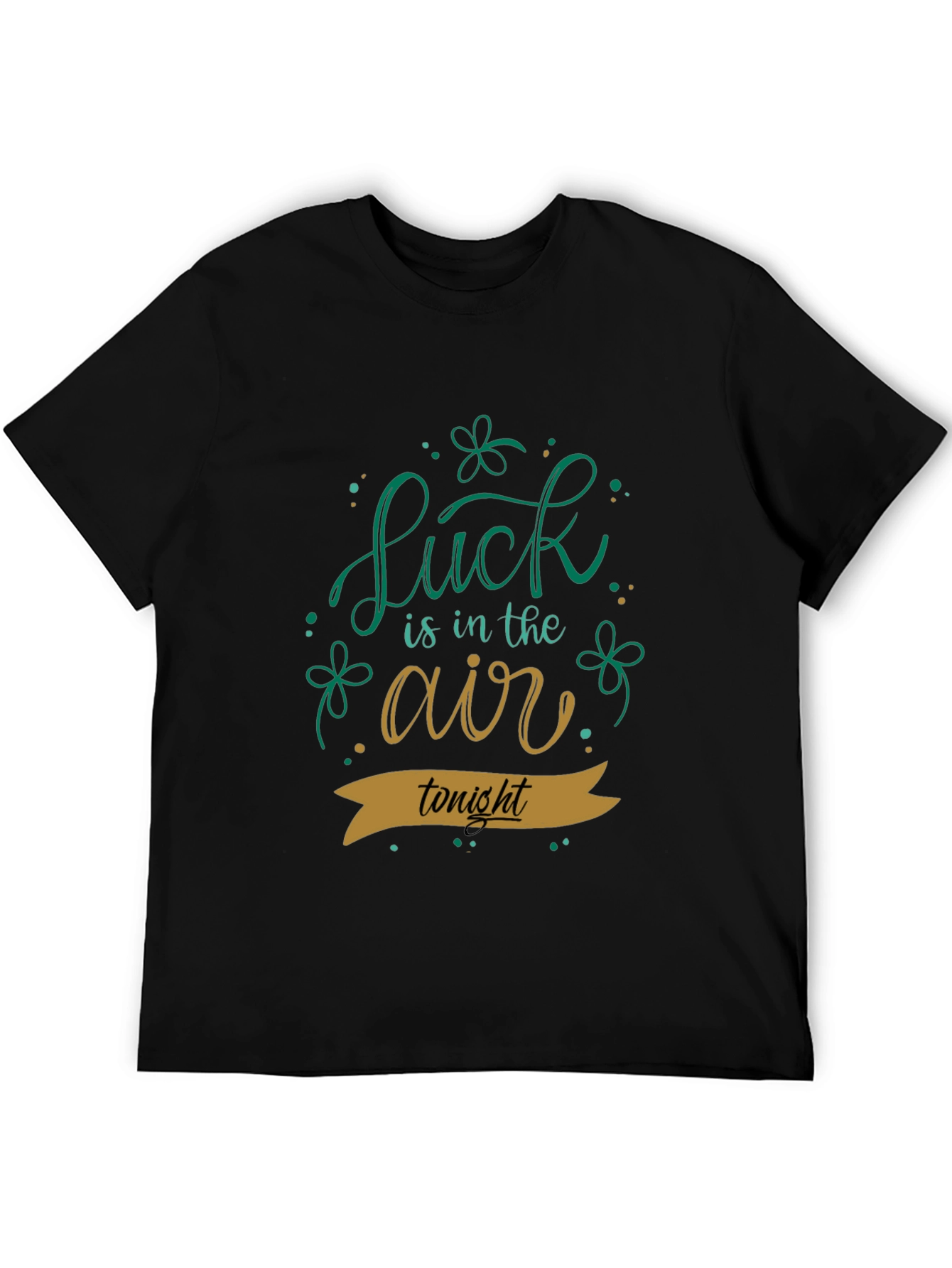 Lucky St. Patricks Day Black T-Shirt