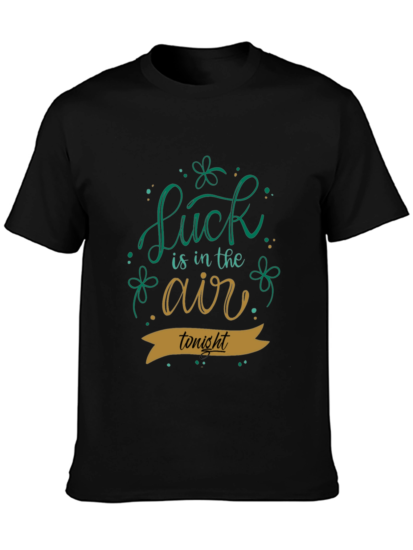 Lucky St. Patricks Day Black T-Shirt