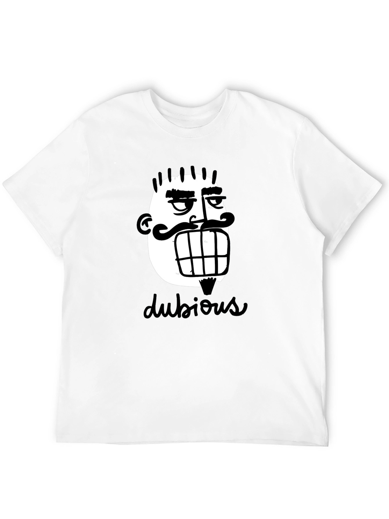 Dubious Character Graphic Tee - Black Cotton Casual Shirt