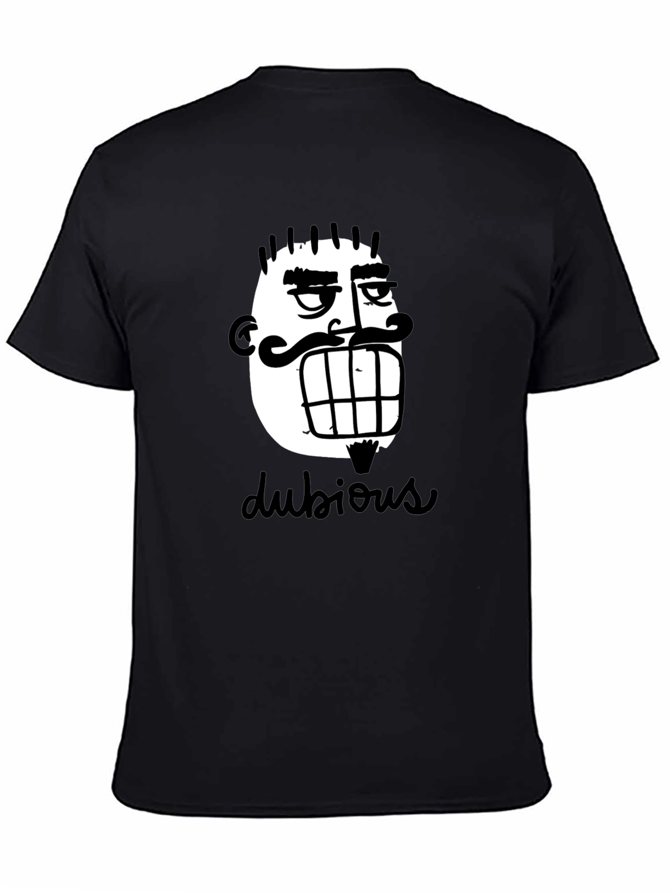 Dubious Character Graphic Tee - Black Cotton Casual Shirt