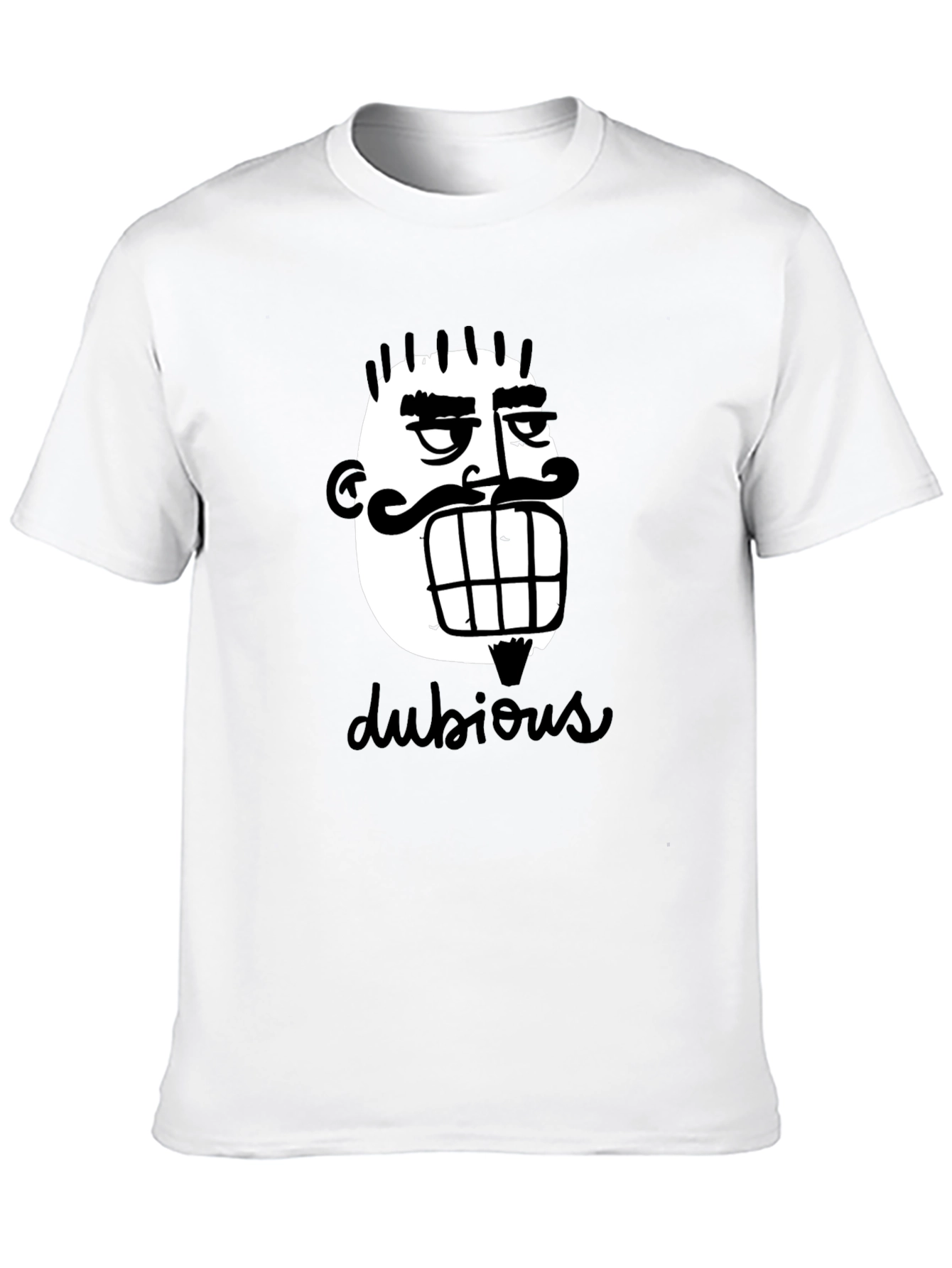 Dubious Character Graphic Tee - Black Cotton Casual Shirt