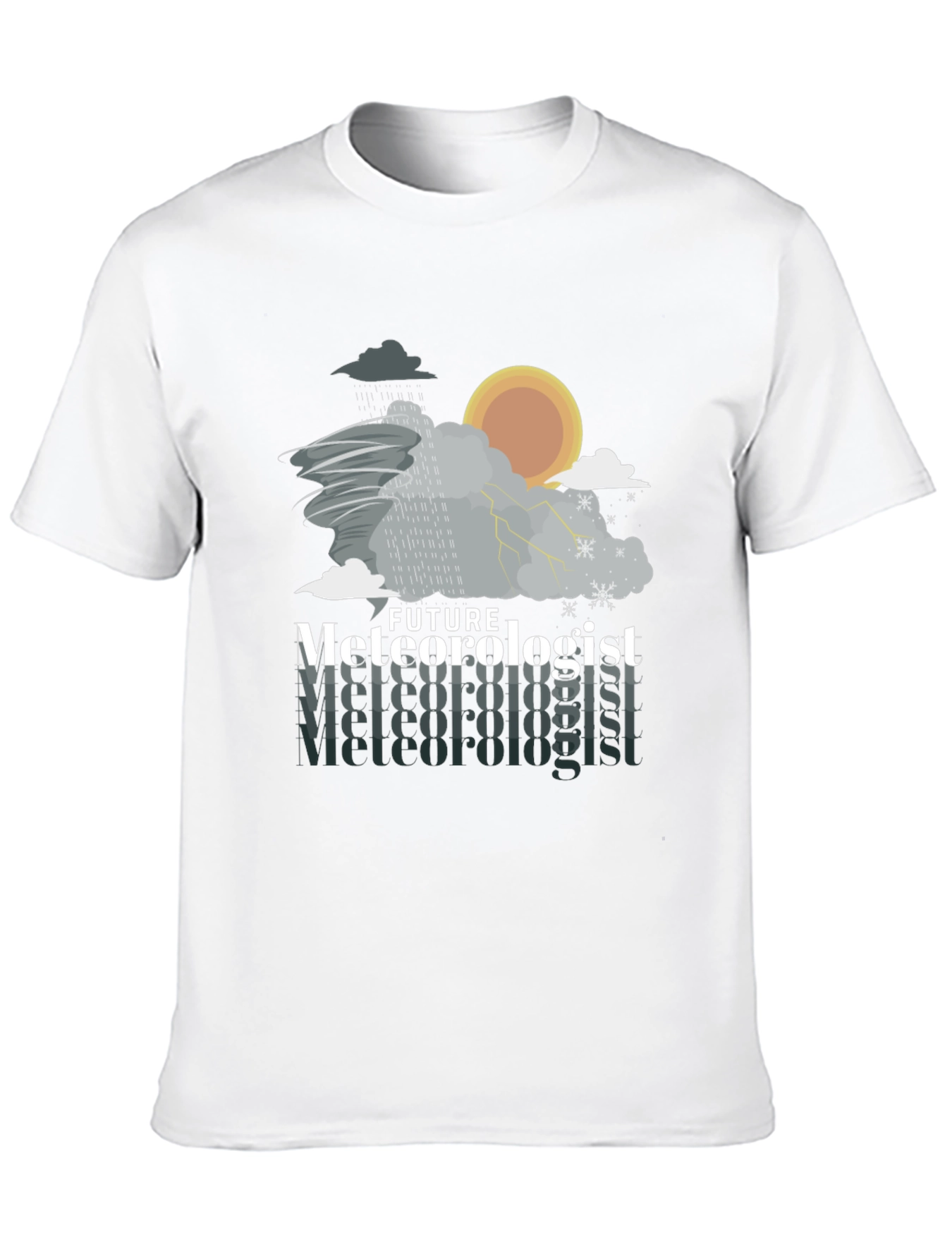 Future Meteorologist Weather Pattern Graphic T-Shirt