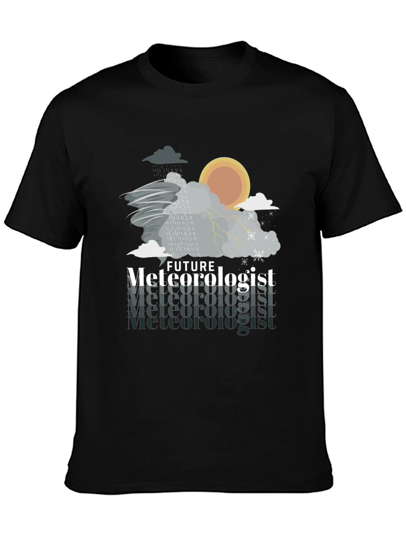 Future Meteorologist Weather Pattern Graphic T-Shirt