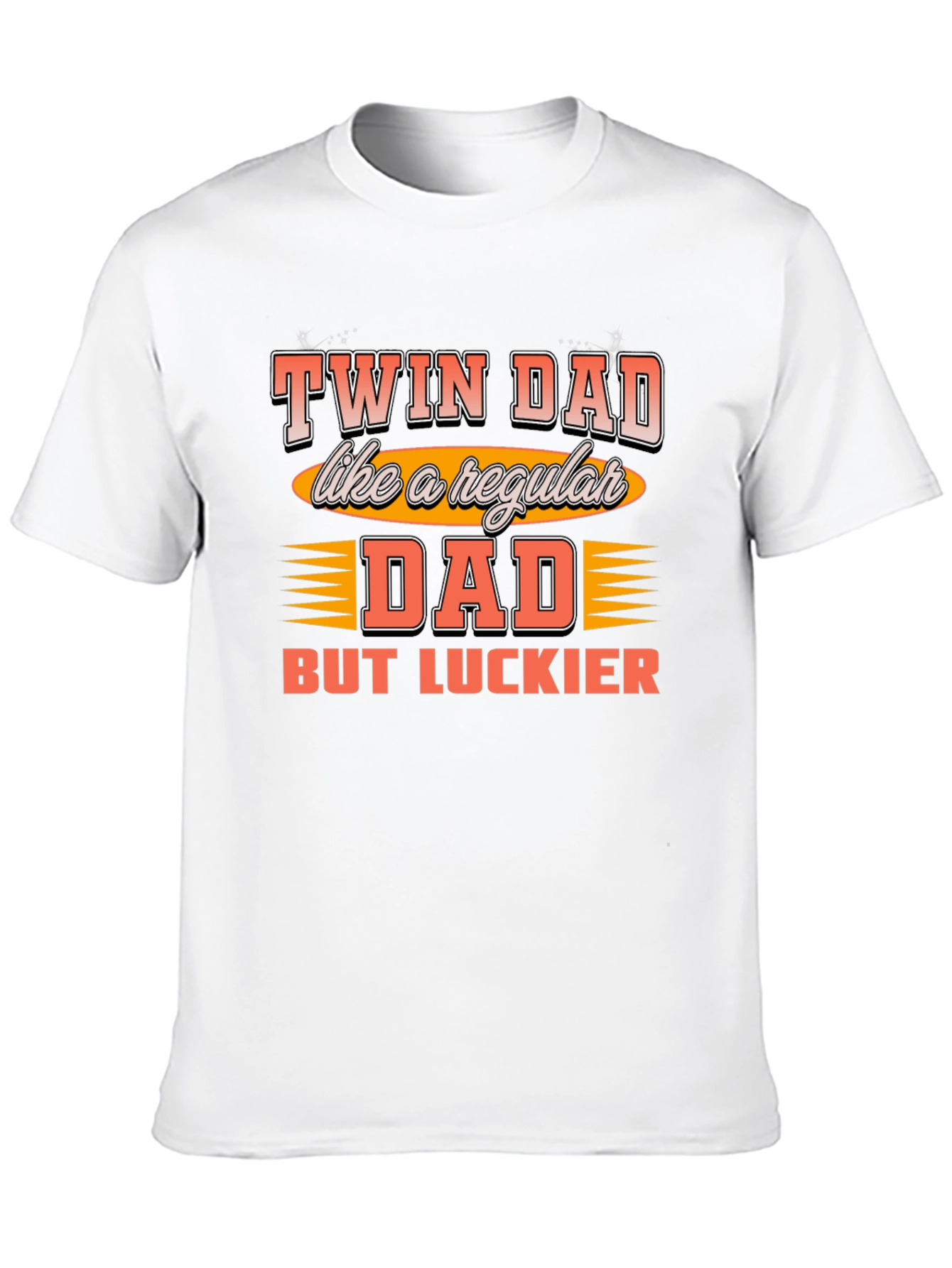 Twin Dad Graphic T-Shirt - Lucky Dad Tee