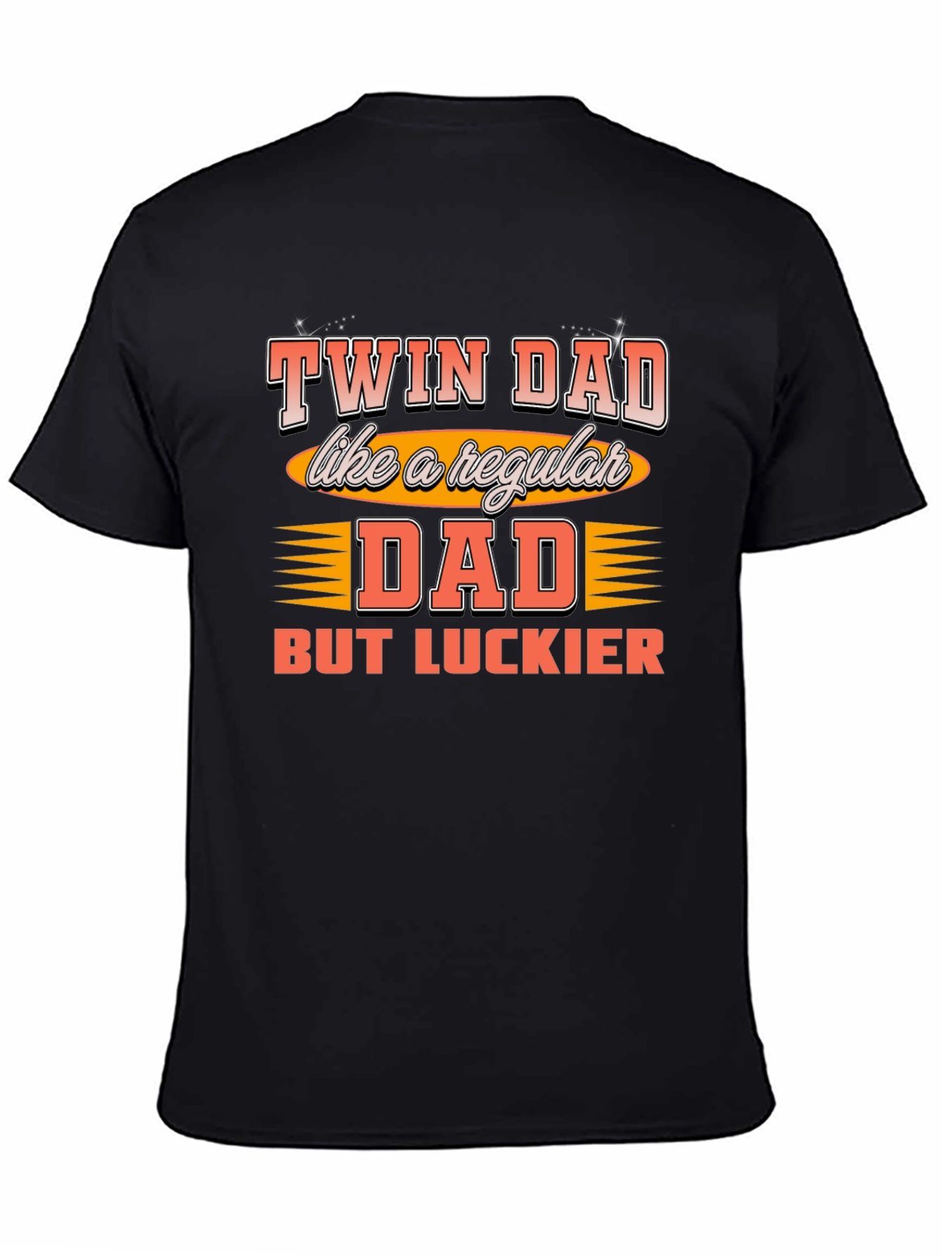 Twin Dad Graphic T-Shirt - Lucky Dad Tee