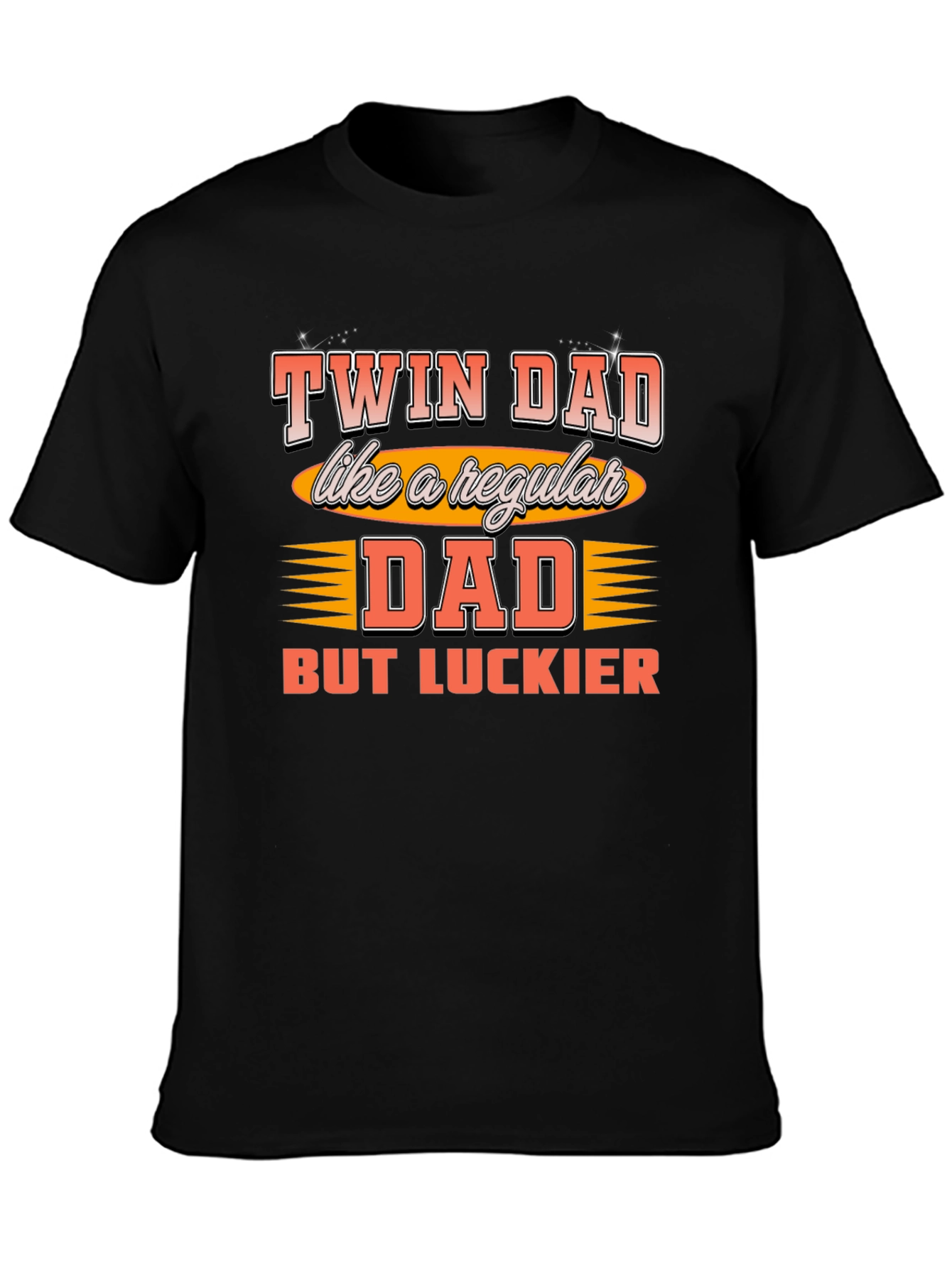 Twin Dad Graphic T-Shirt - Lucky Dad Tee