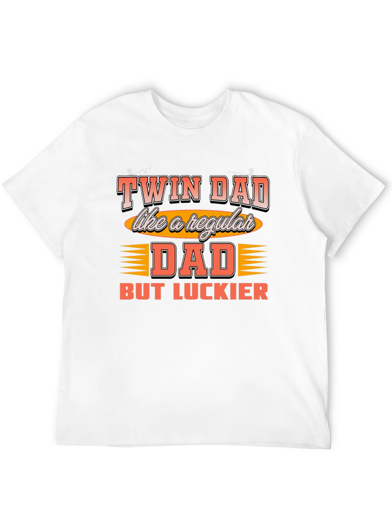 Twin Dad Graphic T-Shirt - Lucky Dad Tee