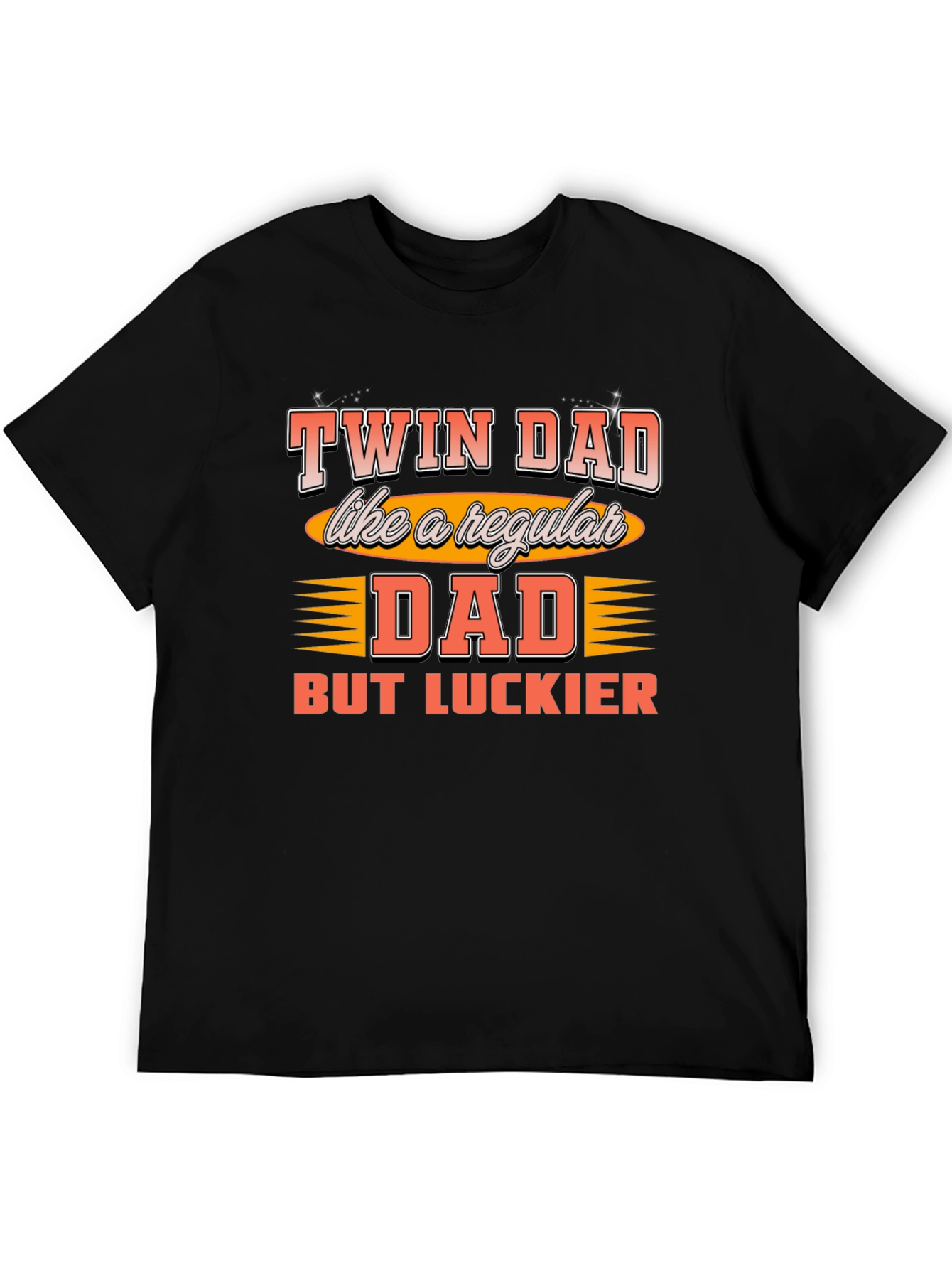 Twin Dad Graphic T-Shirt - Lucky Dad Tee