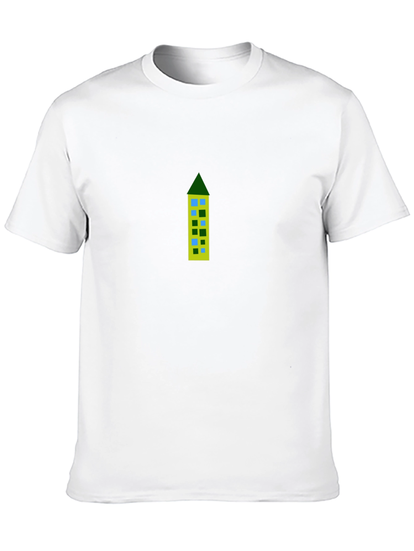 Building Print Black Tee