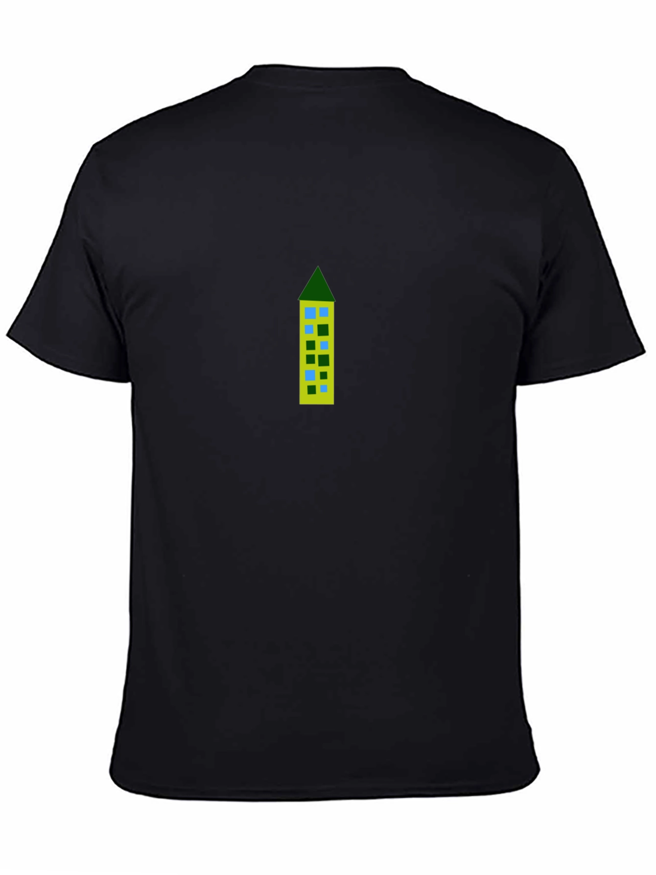 Building Print Black Tee