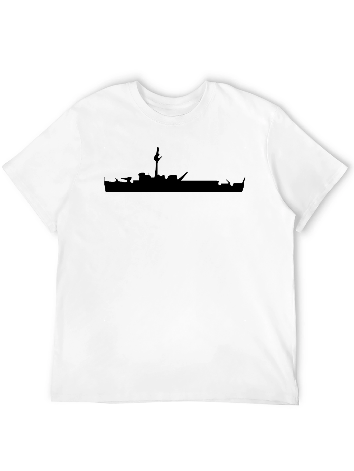 Black Ship Silhouette Graphic Tee