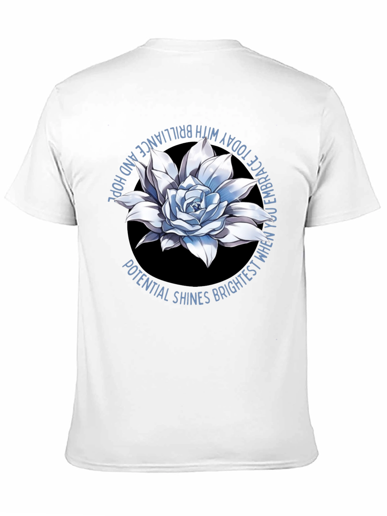 Floral Graphic Tee - Embrace Brilliance and Hope