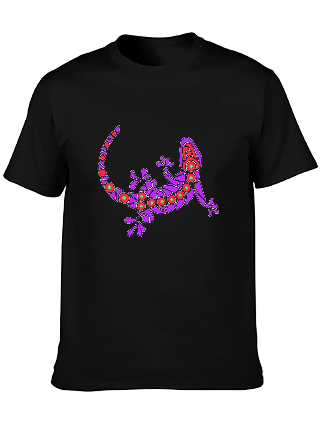 Lizard Graphic Print Crew Neck T-Shirt