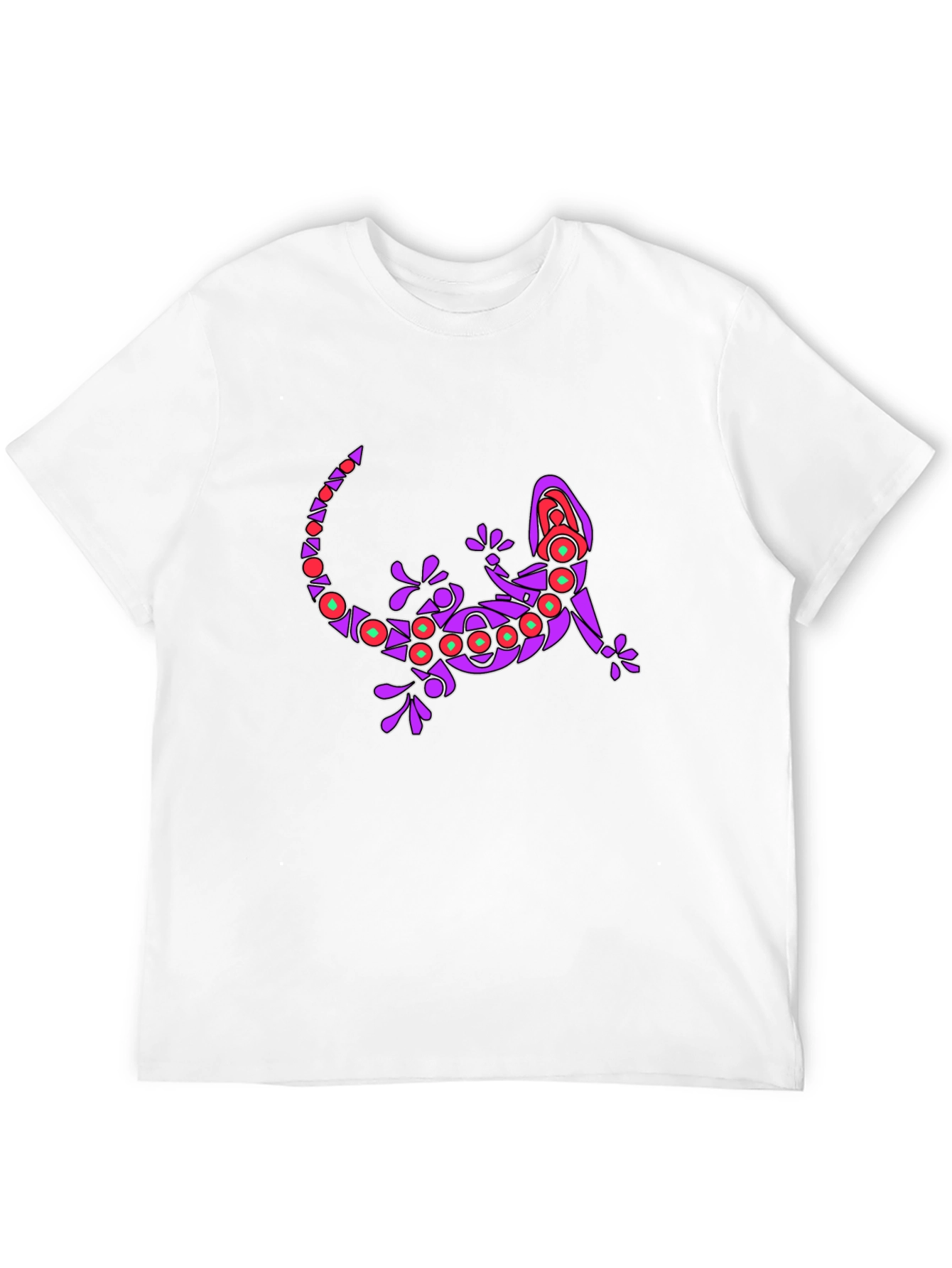 Lizard Graphic Print Crew Neck T-Shirt