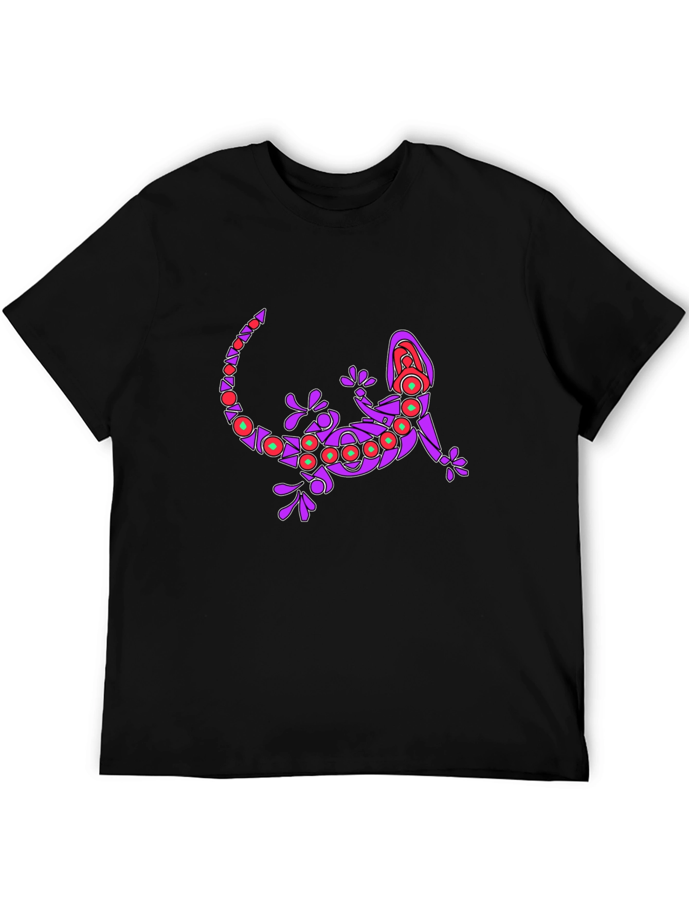 Lizard Graphic Print Crew Neck T-Shirt