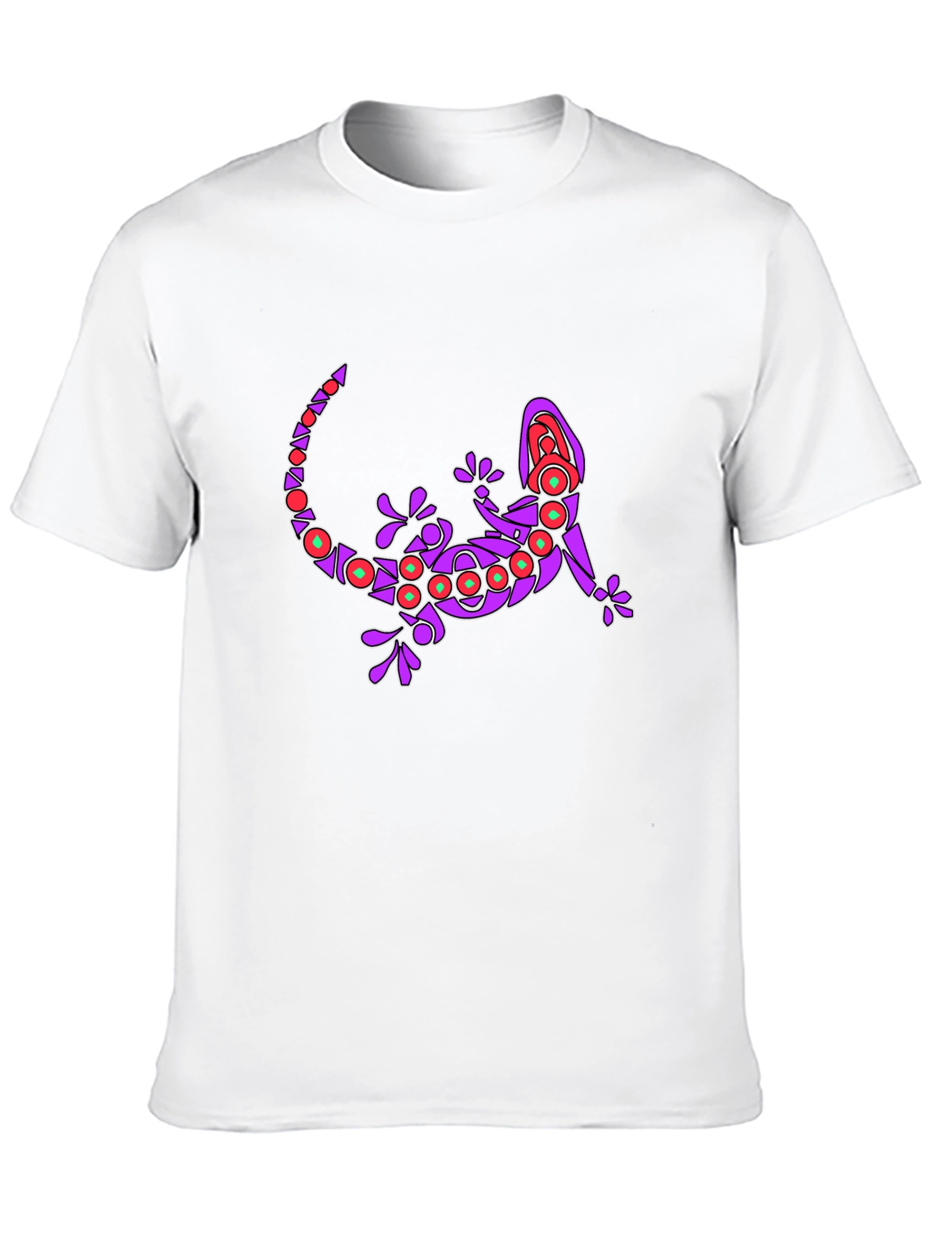 Lizard Graphic Print Crew Neck T-Shirt