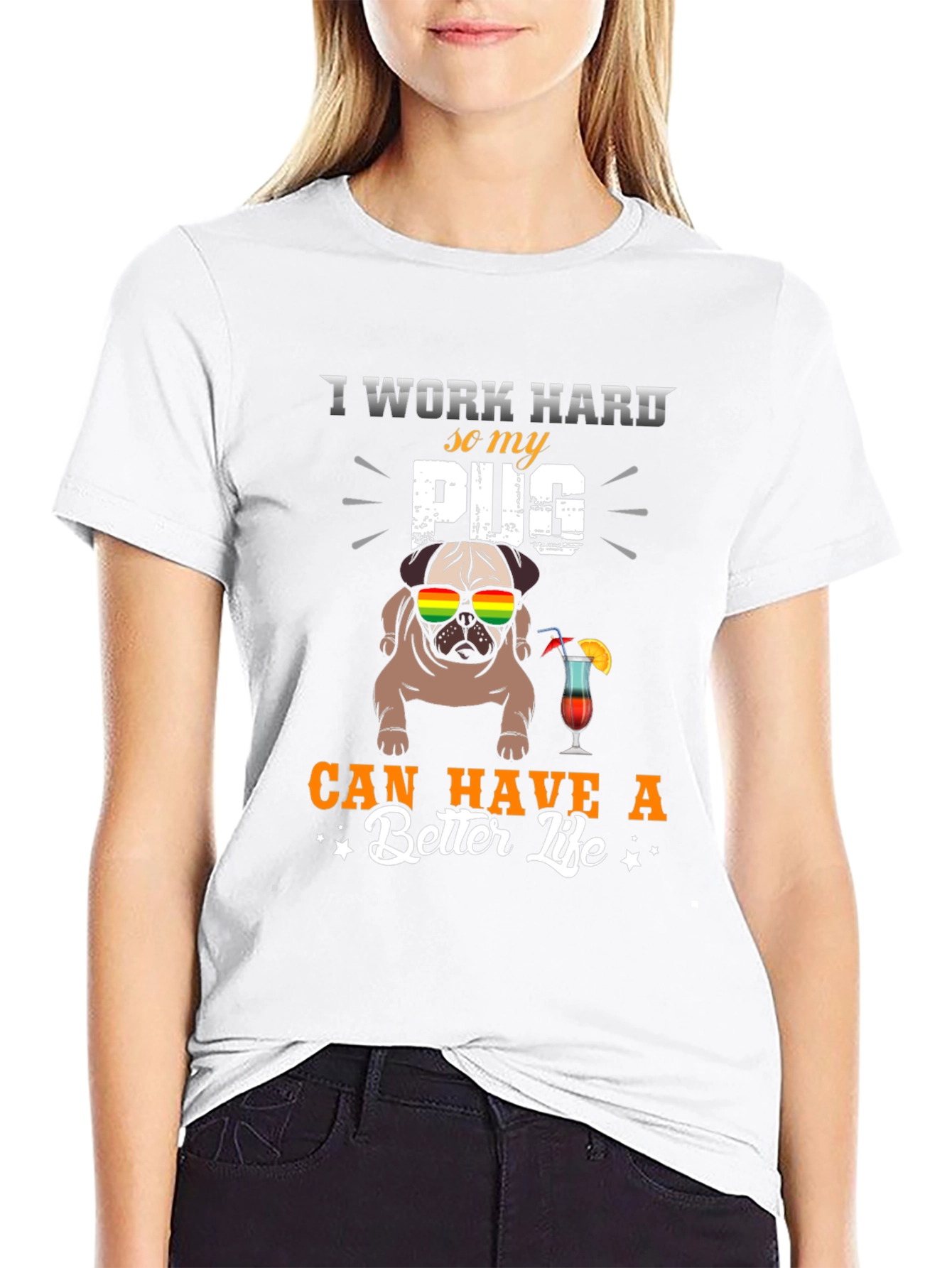 I Work Hard For My Pug T-Shirt