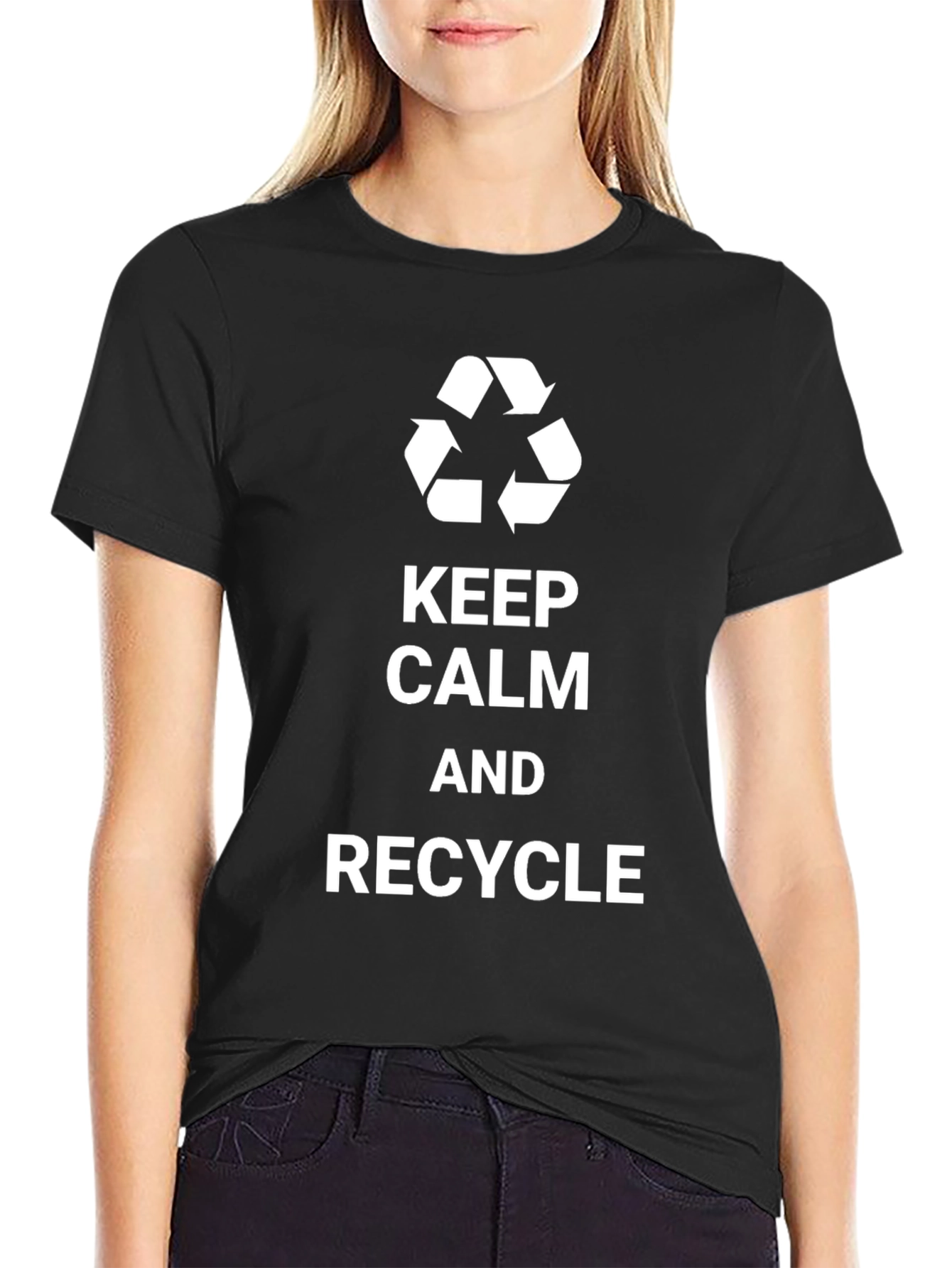 Keep Calm and Recycle T-Shirt - Eco-Friendly Tee