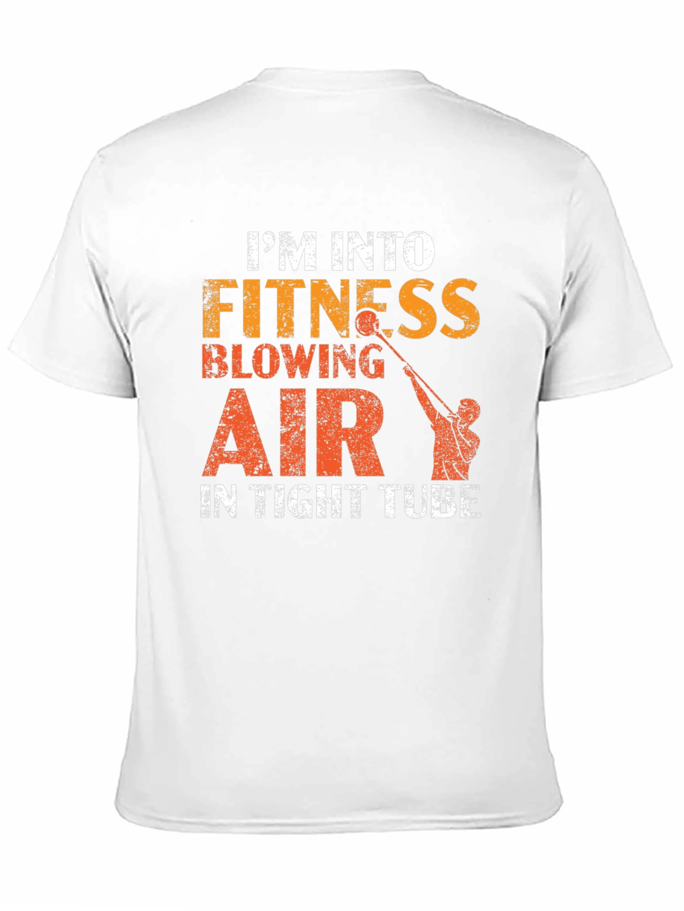 Fitness Blowing Air T-Shirt - Funny Glass Blowing Tee