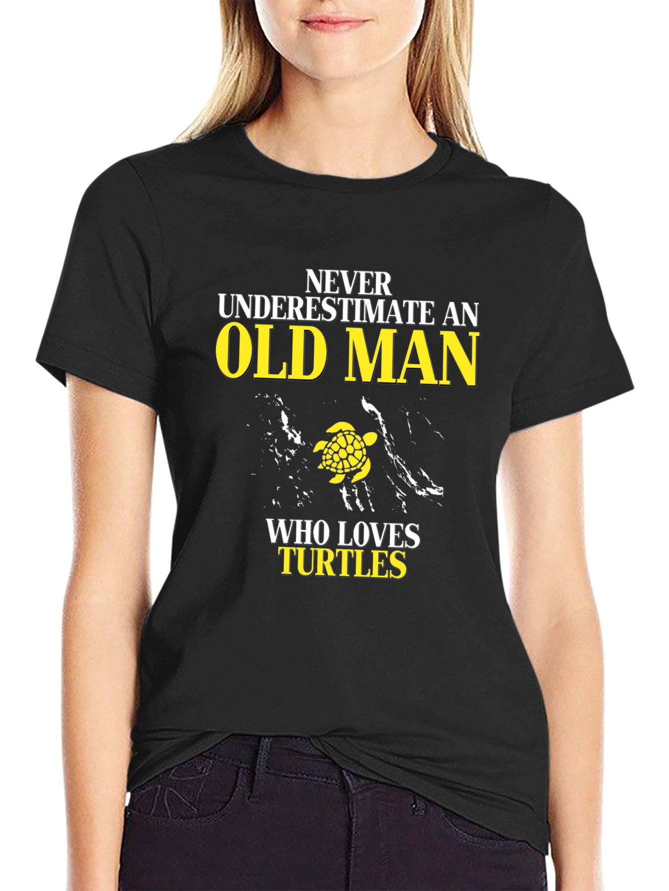 Never Underestimate an Old Man Turtle Lover T-Shirt