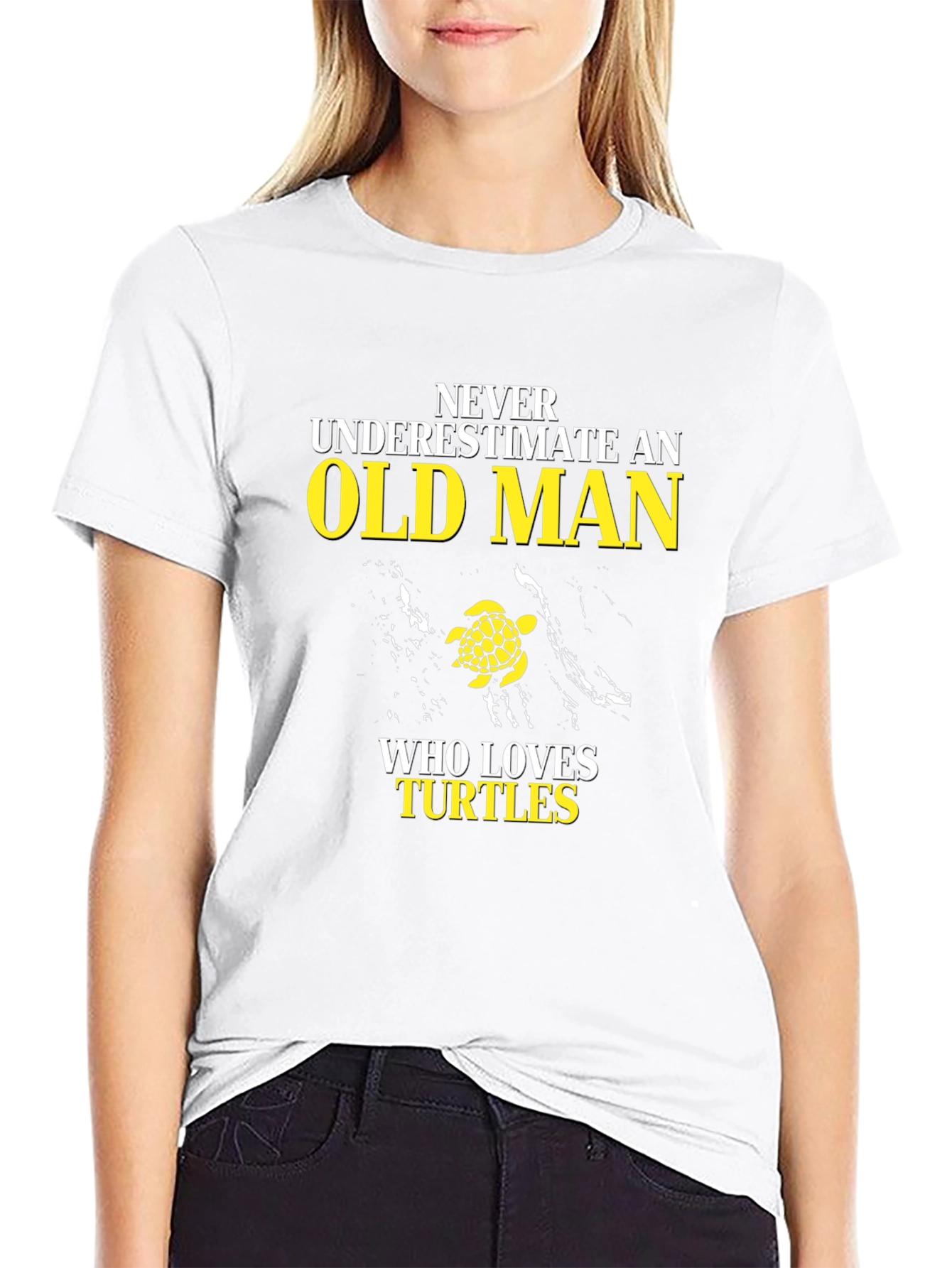 Never Underestimate an Old Man Turtle Lover T-Shirt