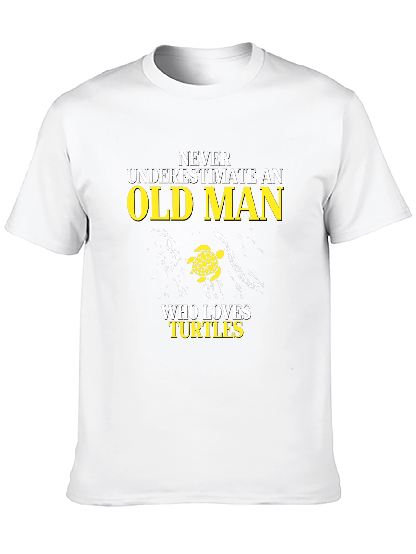 Never Underestimate an Old Man Turtle Lover T-Shirt