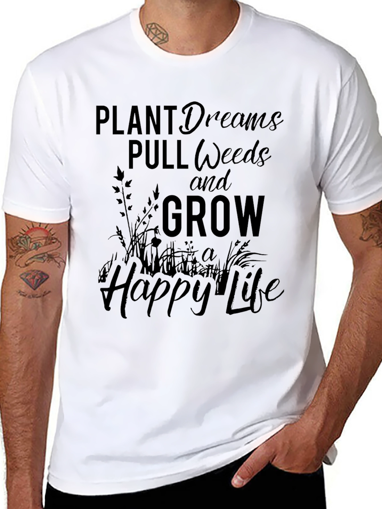 Plant Dreams T-Shirt - Grow A Happy Life