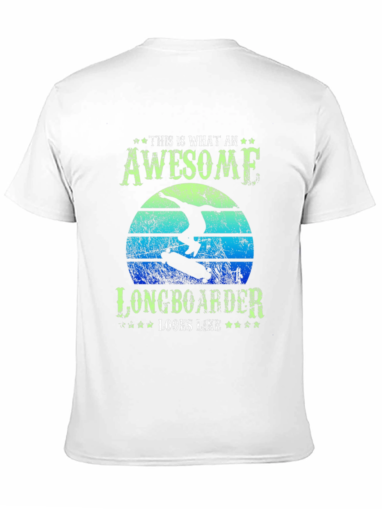 Awesome Longboarder Graphic T-Shirt