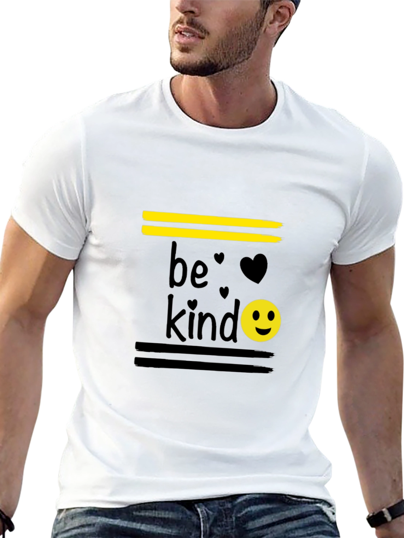 Be Kind T-Shirt - Black Cotton Blend
