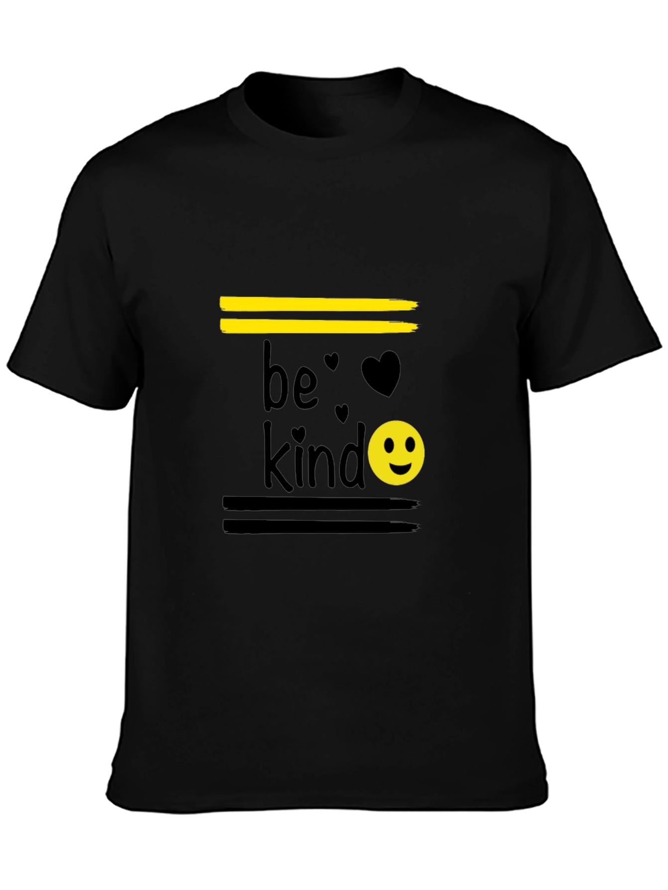 Be Kind T-Shirt - Black Cotton Blend