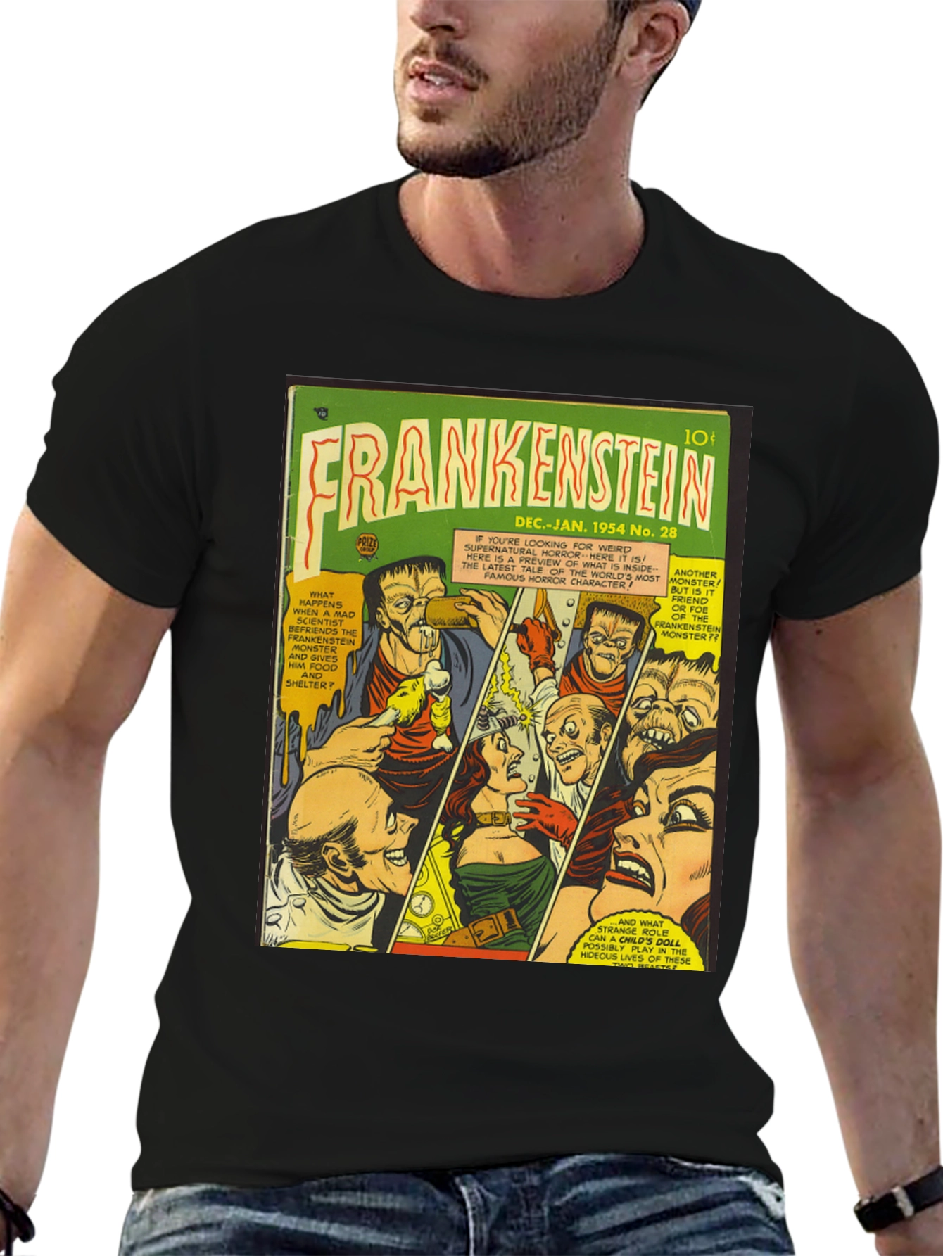 Frankenstein Comic Book T-Shirt