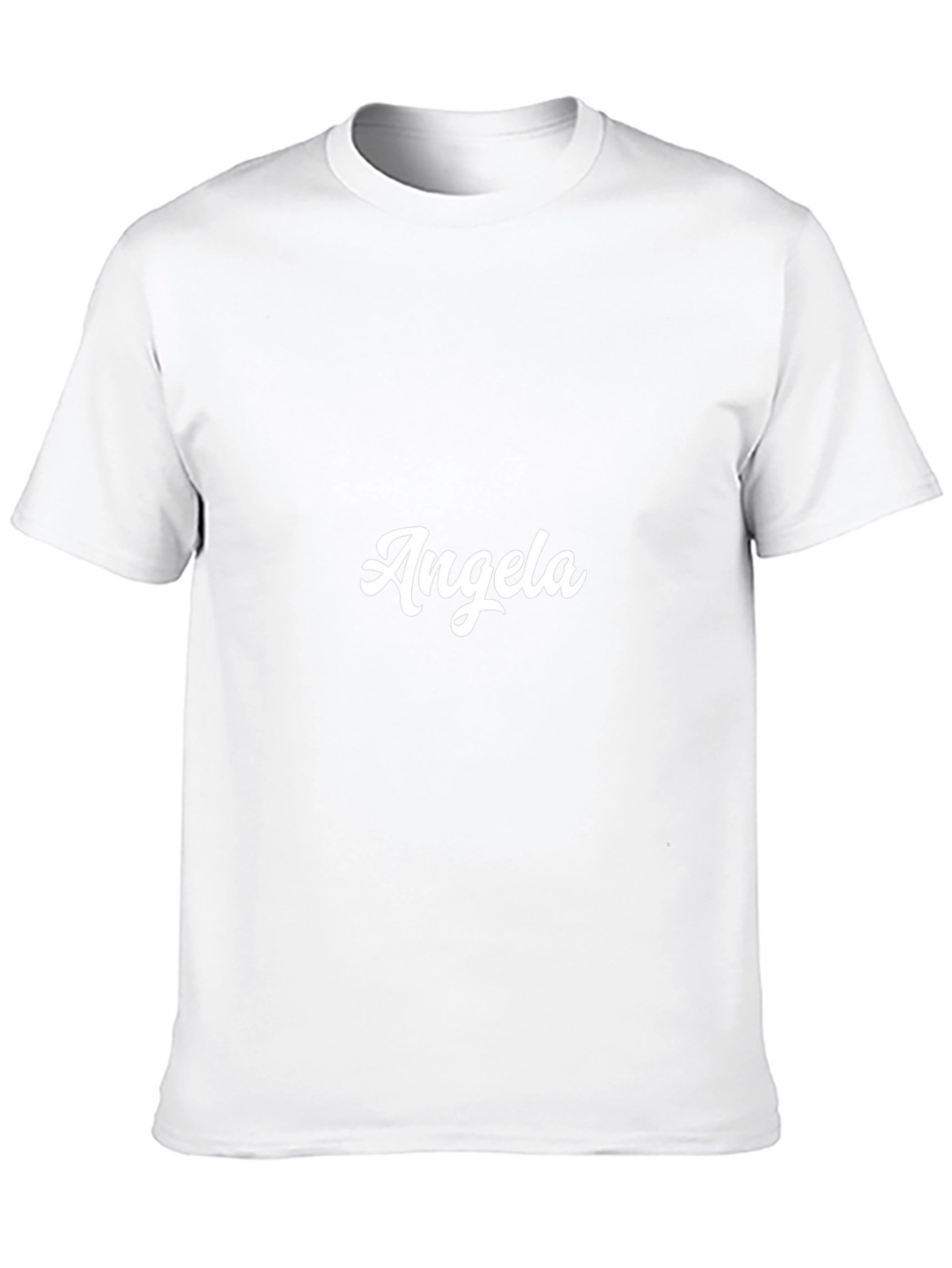 Personalized Angela Black T-Shirt