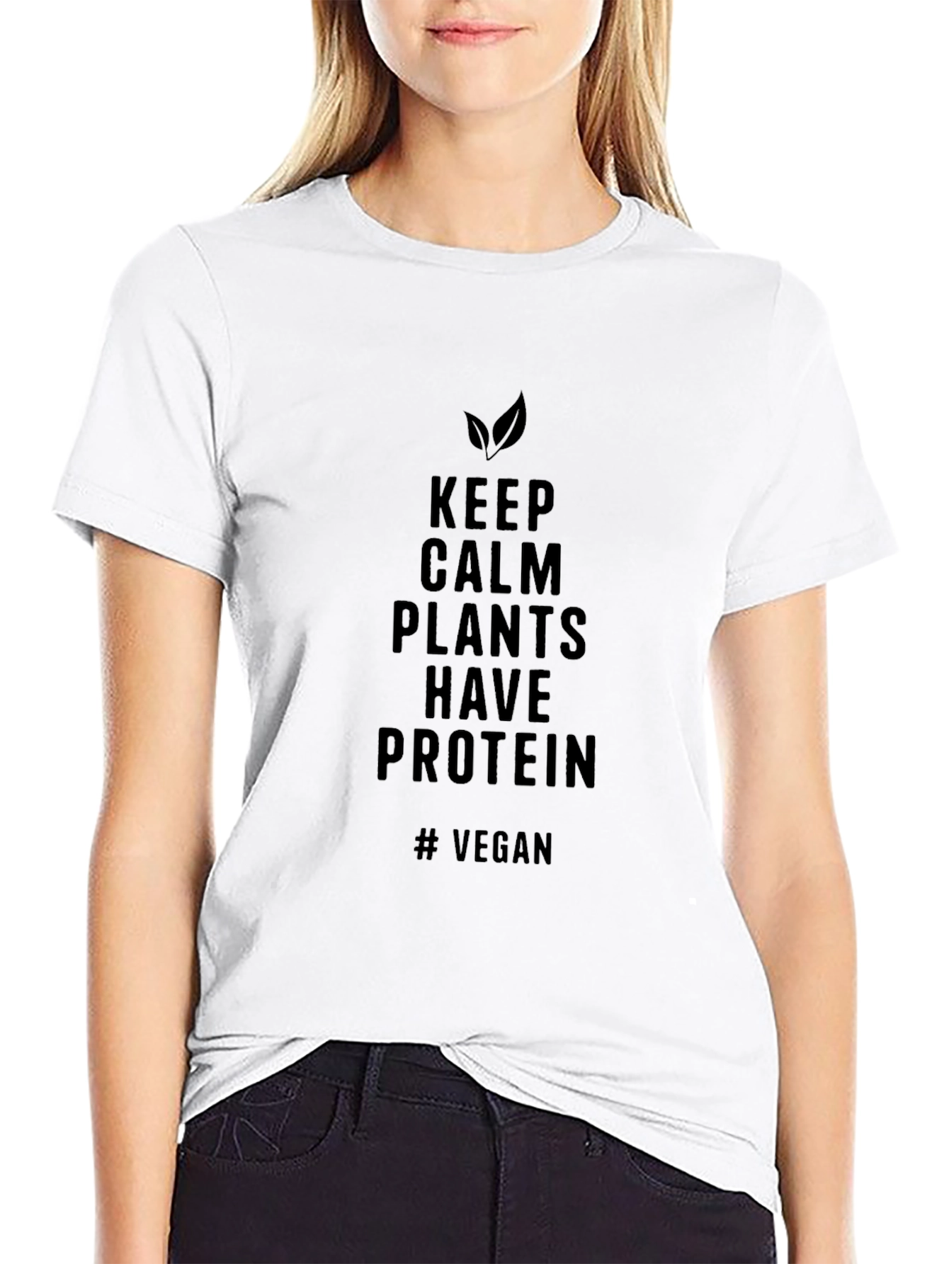 Vegan Keep Calm T-Shirt - Plants Have Protein