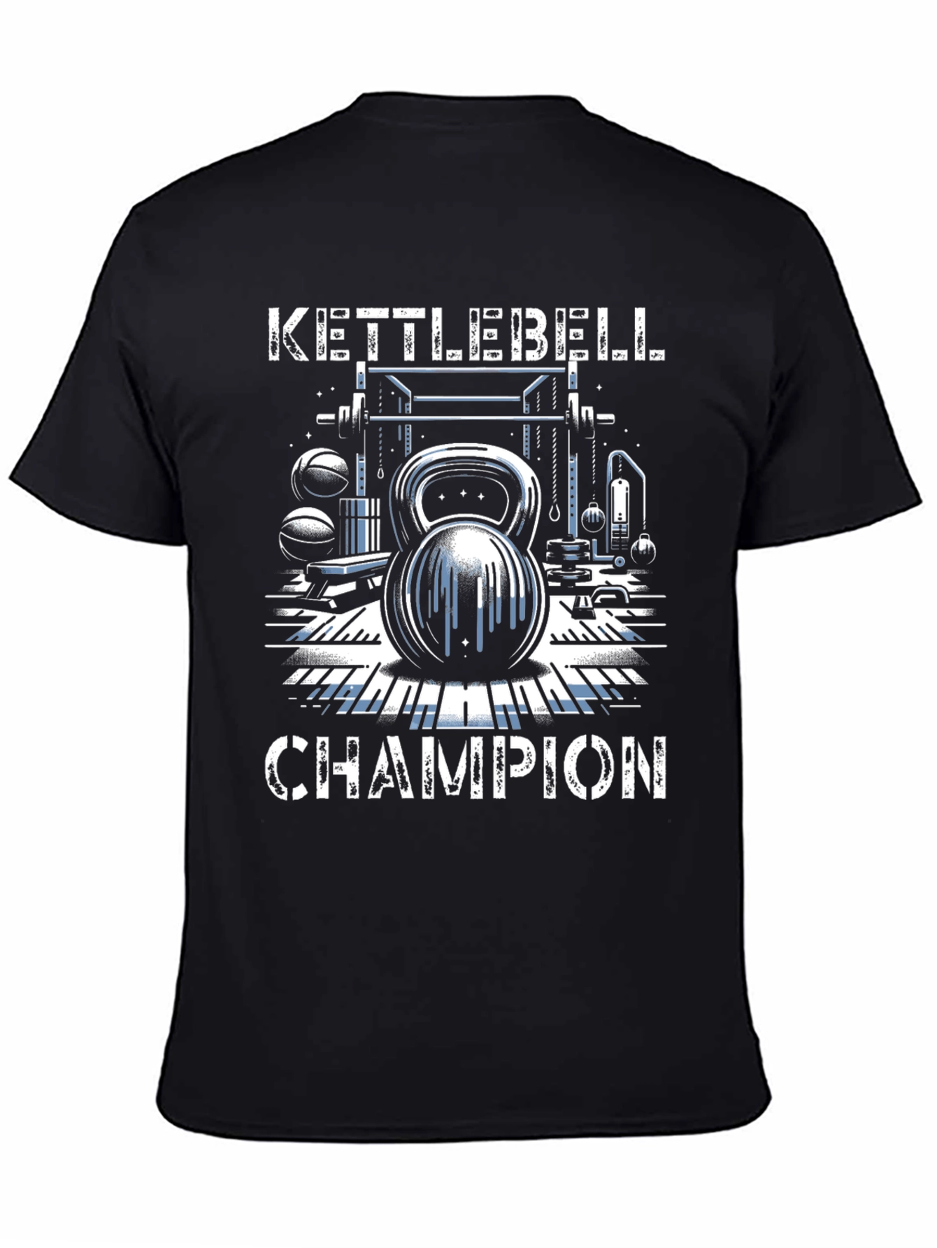 Kettlebell Champion Graphic T-Shirt - Gym Fitness Apparel
