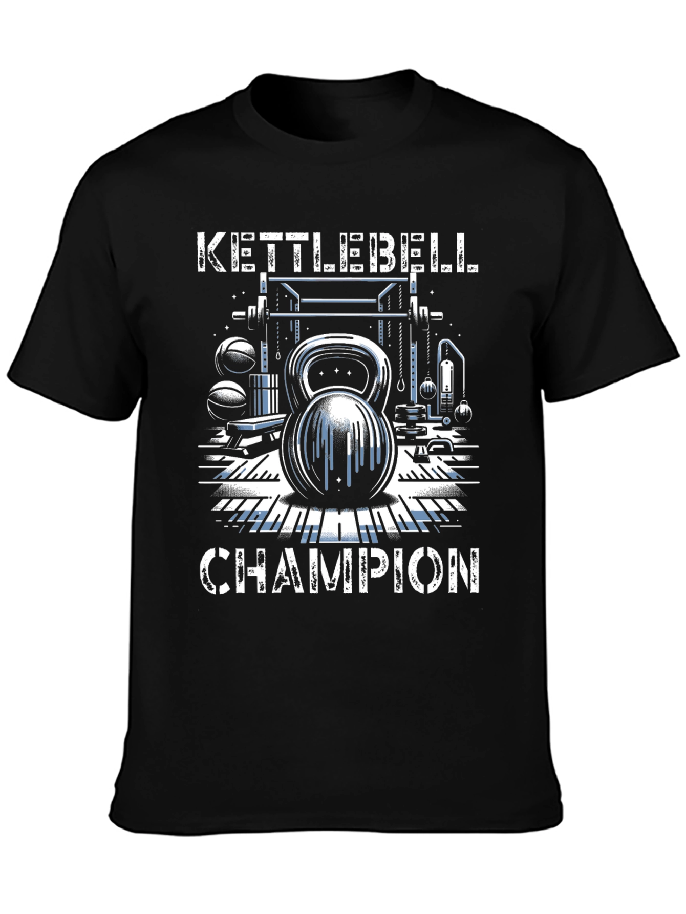 Kettlebell Champion Graphic T-Shirt - Gym Fitness Apparel