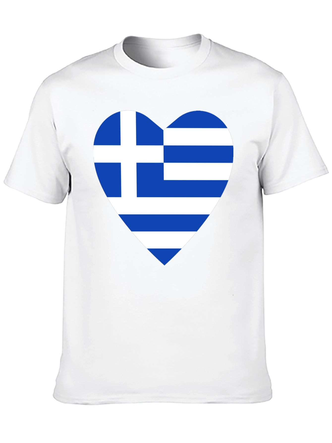 Greek Flag Heart T-Shirt