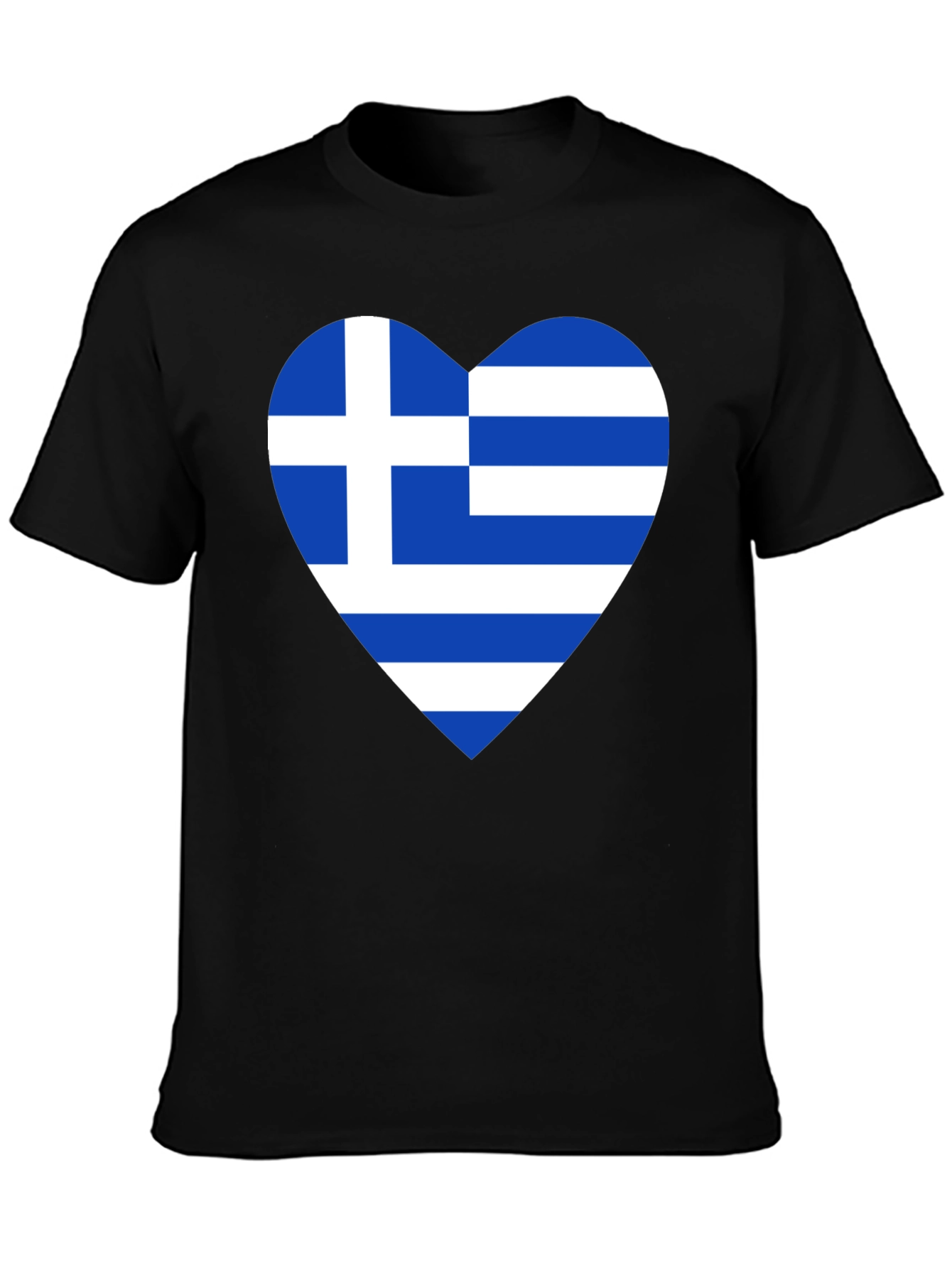 Greek Flag Heart T-Shirt