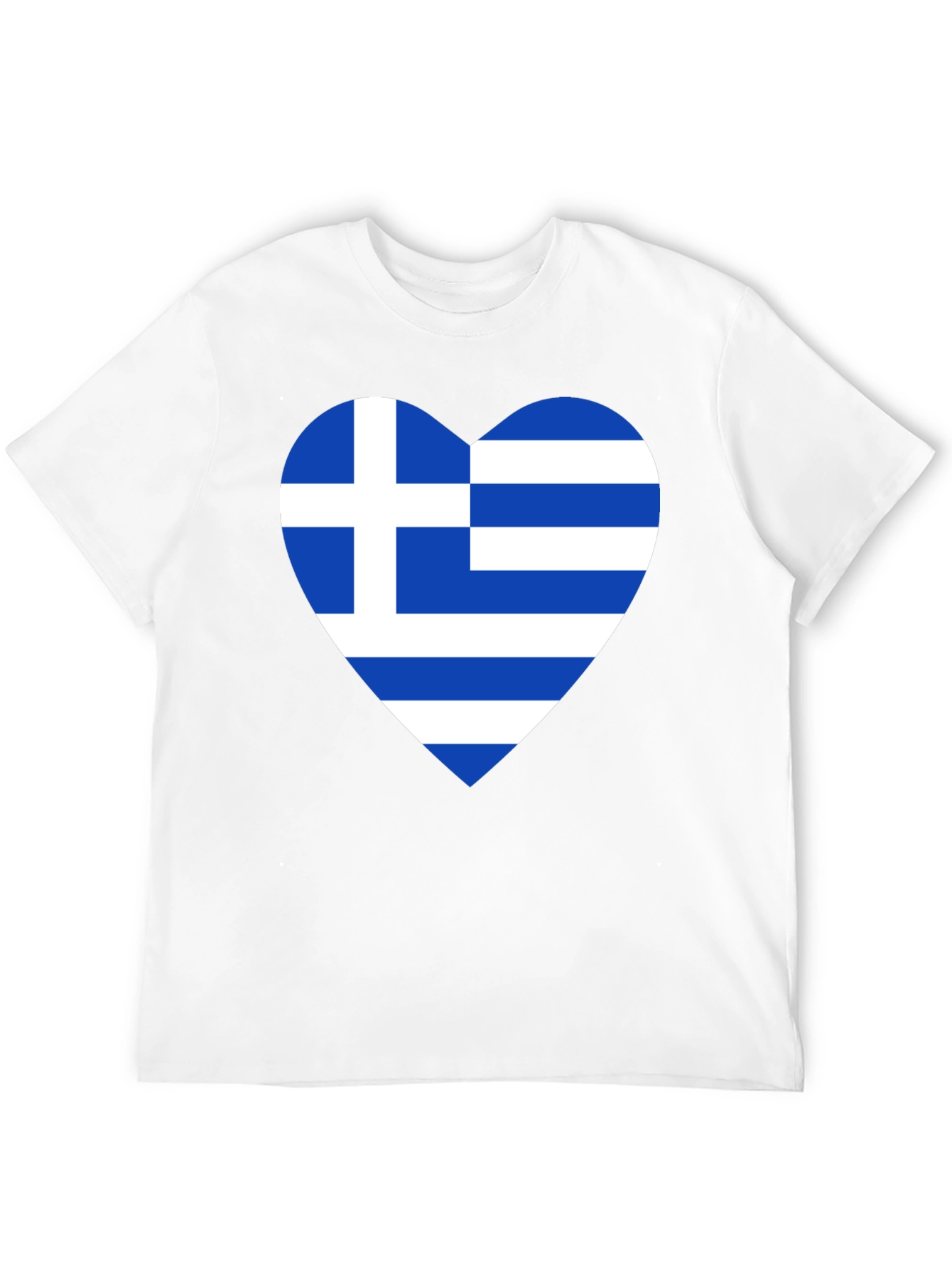 Greek Flag Heart T-Shirt