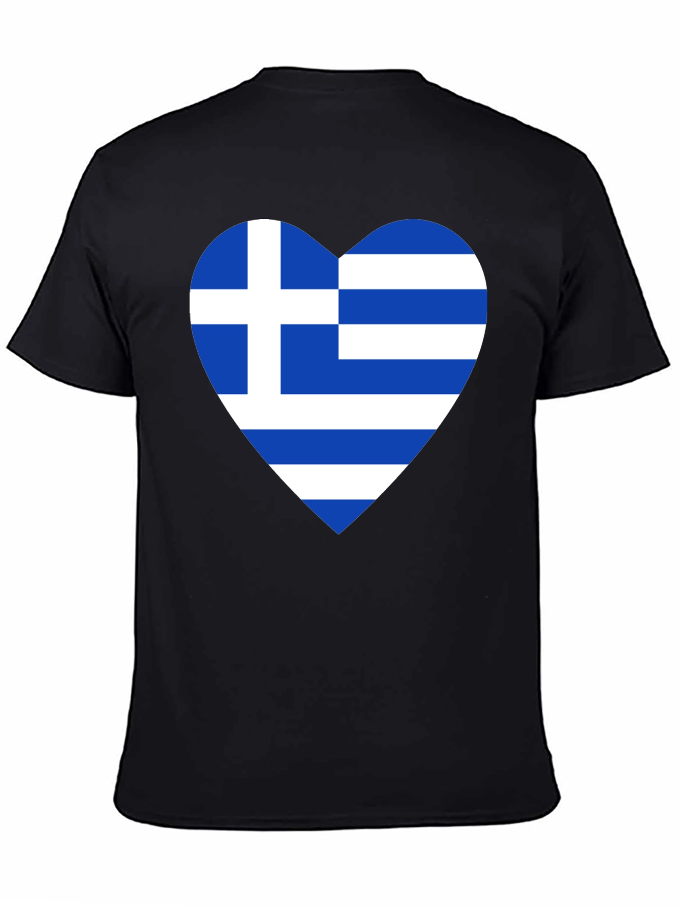 Greek Flag Heart T-Shirt