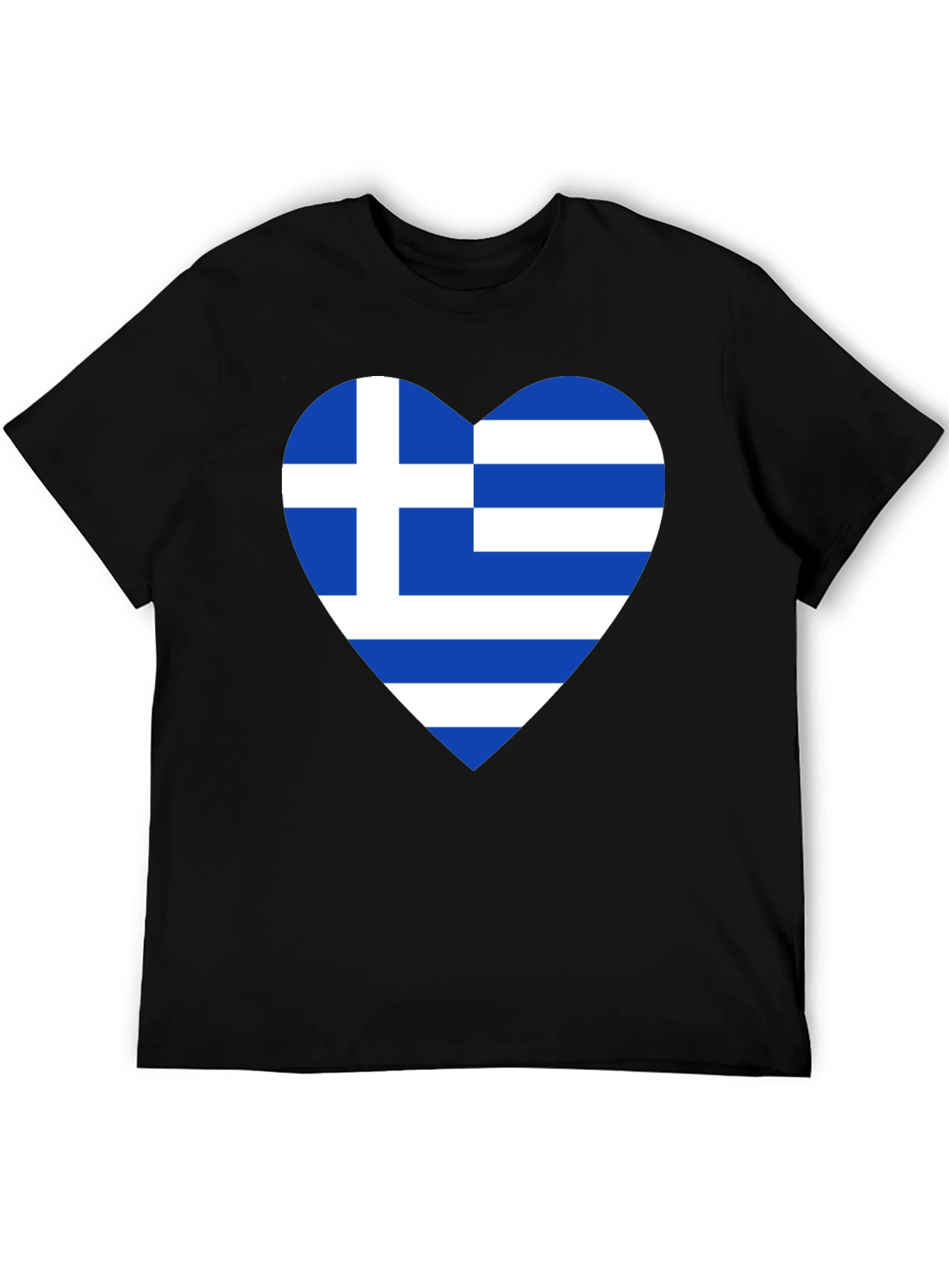 Greek Flag Heart T-Shirt