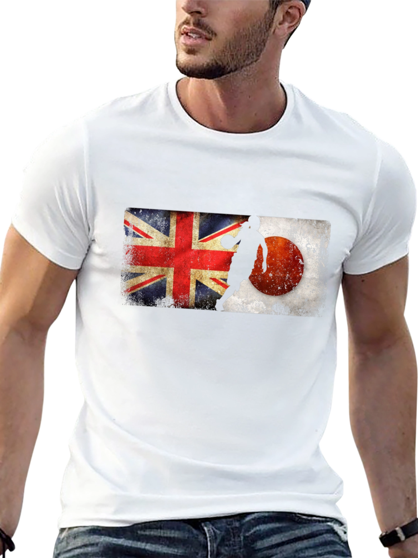 UK Japan Basketball Graphic T-Shirt