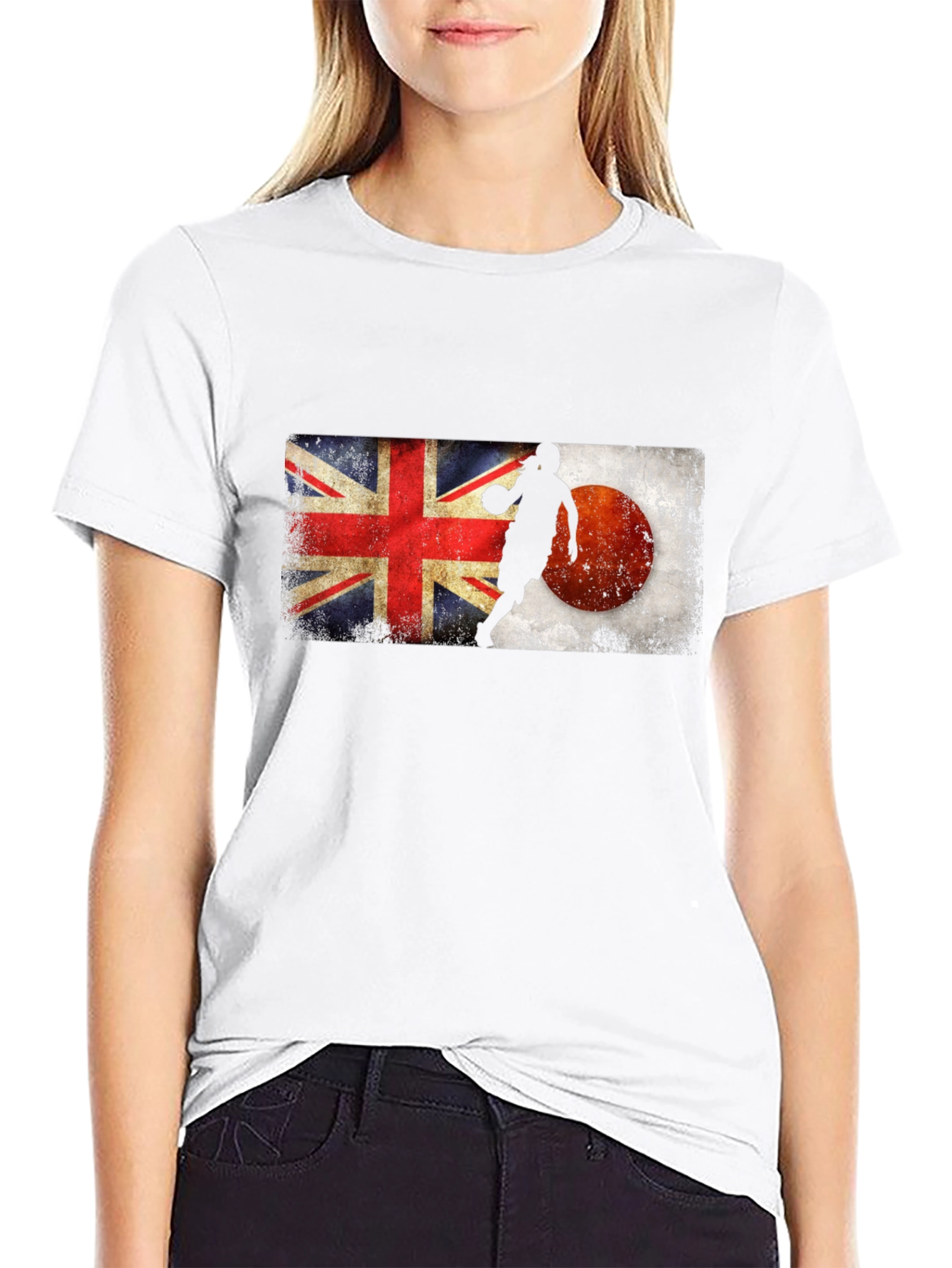 UK Japan Basketball Graphic T-Shirt