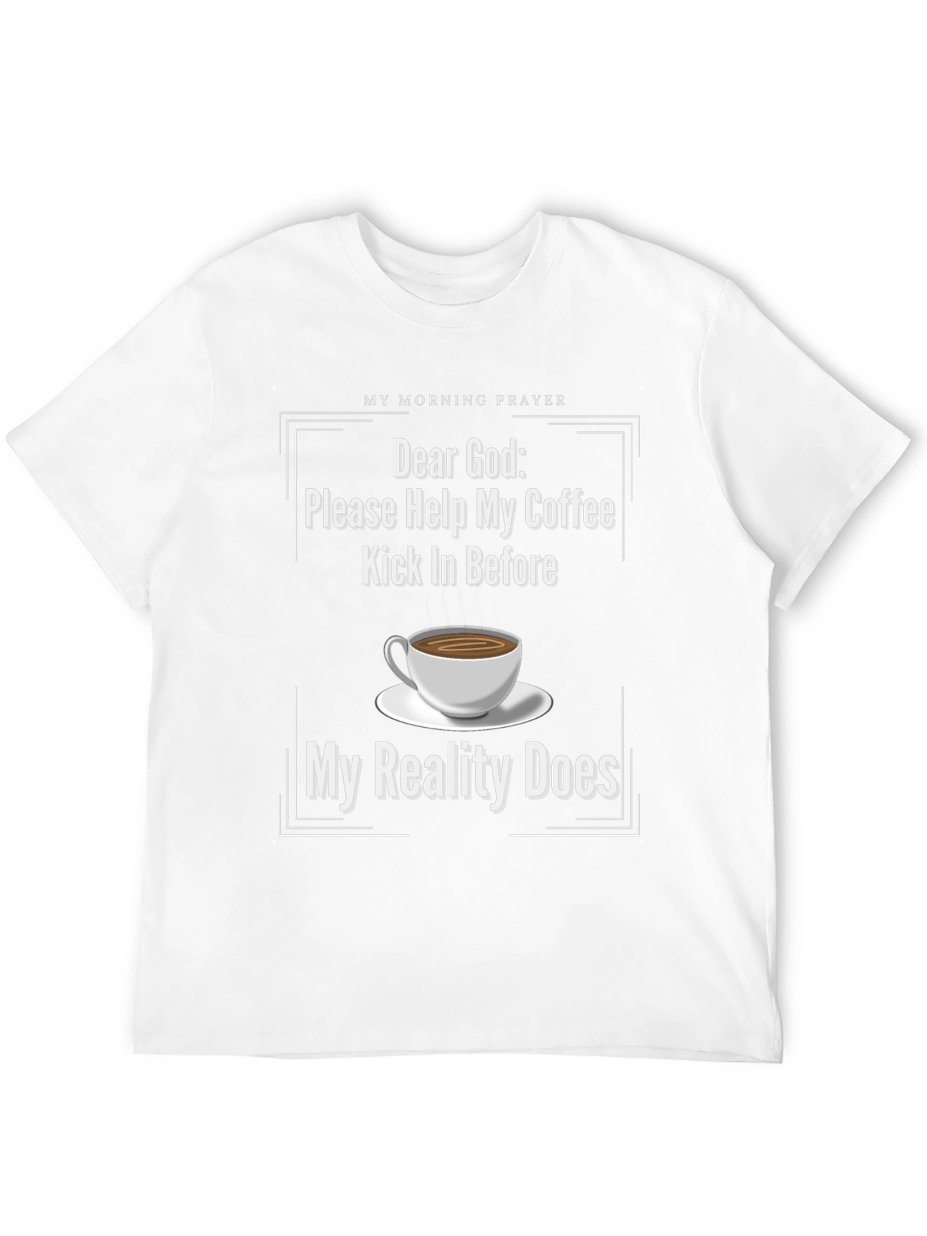 Funny Coffee Prayer T-Shirt for Coffee Lovers