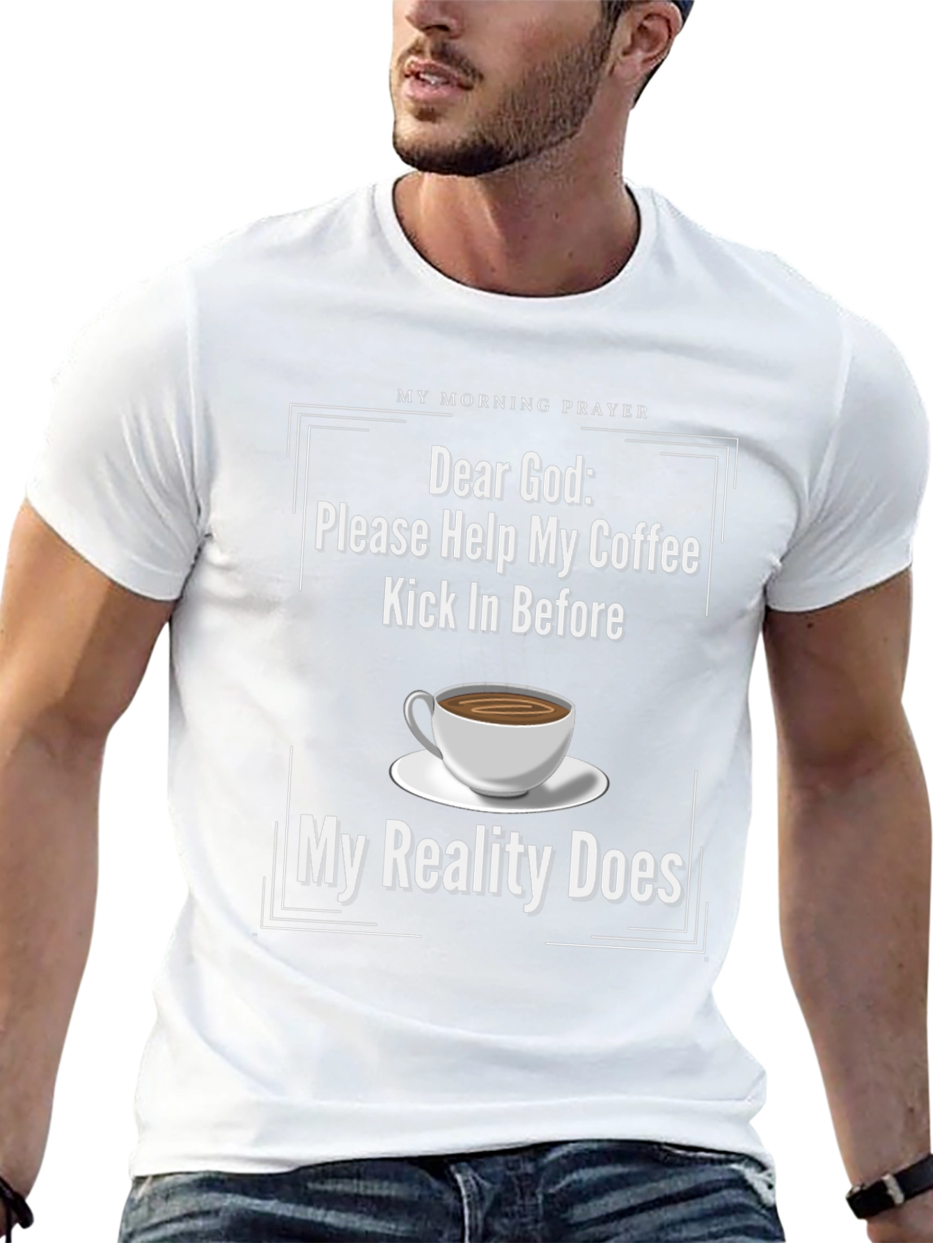 Funny Coffee Prayer T-Shirt for Coffee Lovers