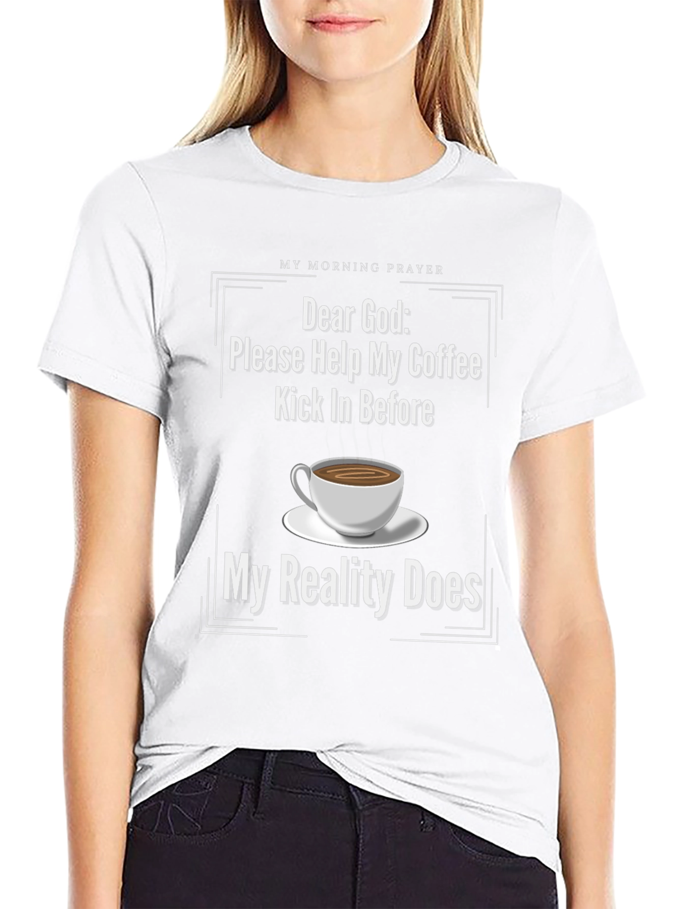 Funny Coffee Prayer T-Shirt for Coffee Lovers