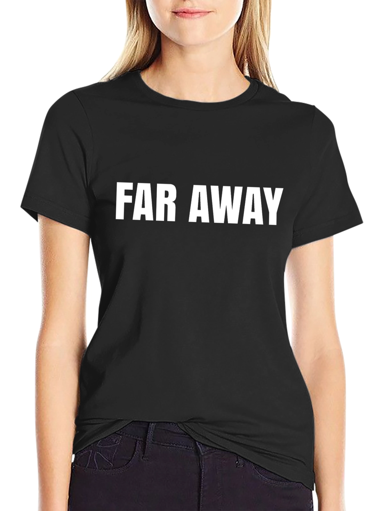 Far Away Black Graphic Tee - Mens