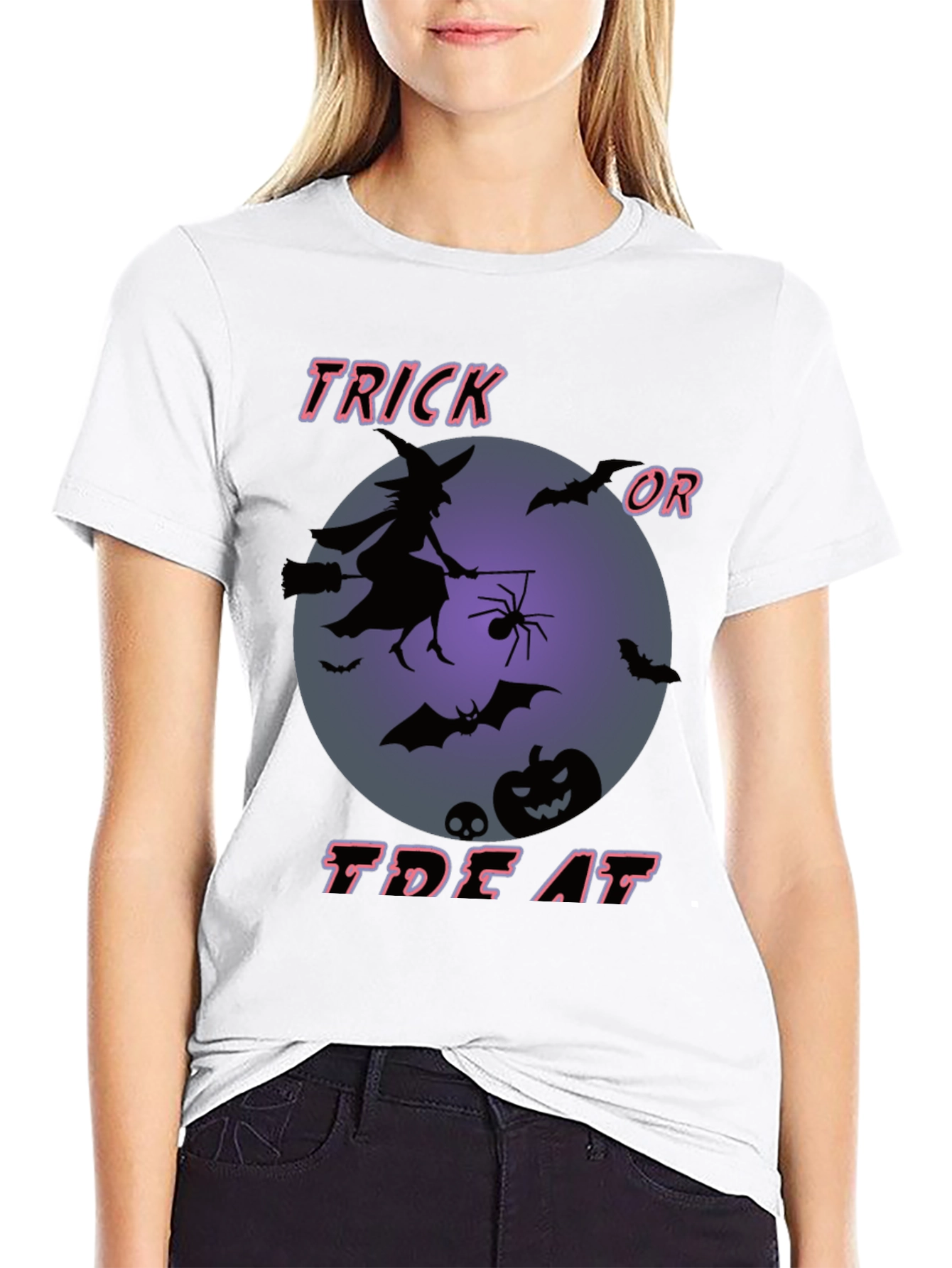 Halloween Trick or Treat Graphic T-Shirt