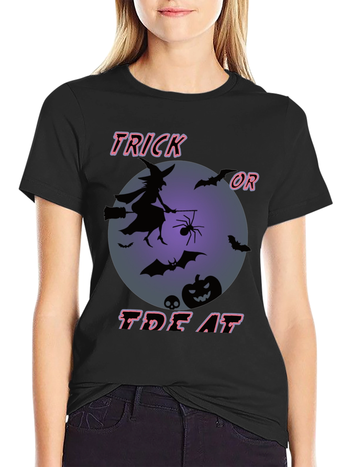 Halloween Trick or Treat Graphic T-Shirt