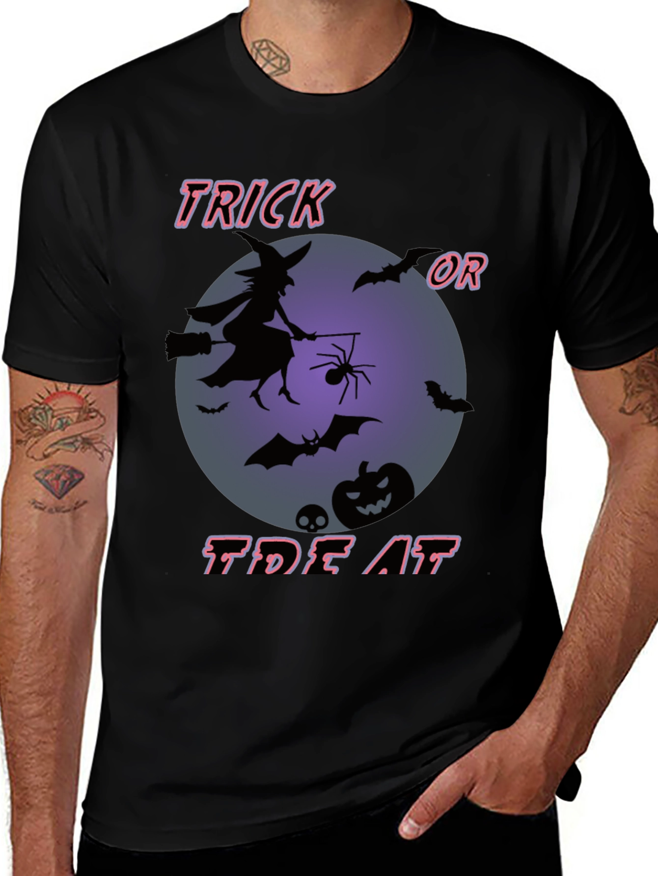 Halloween Trick or Treat Graphic T-Shirt